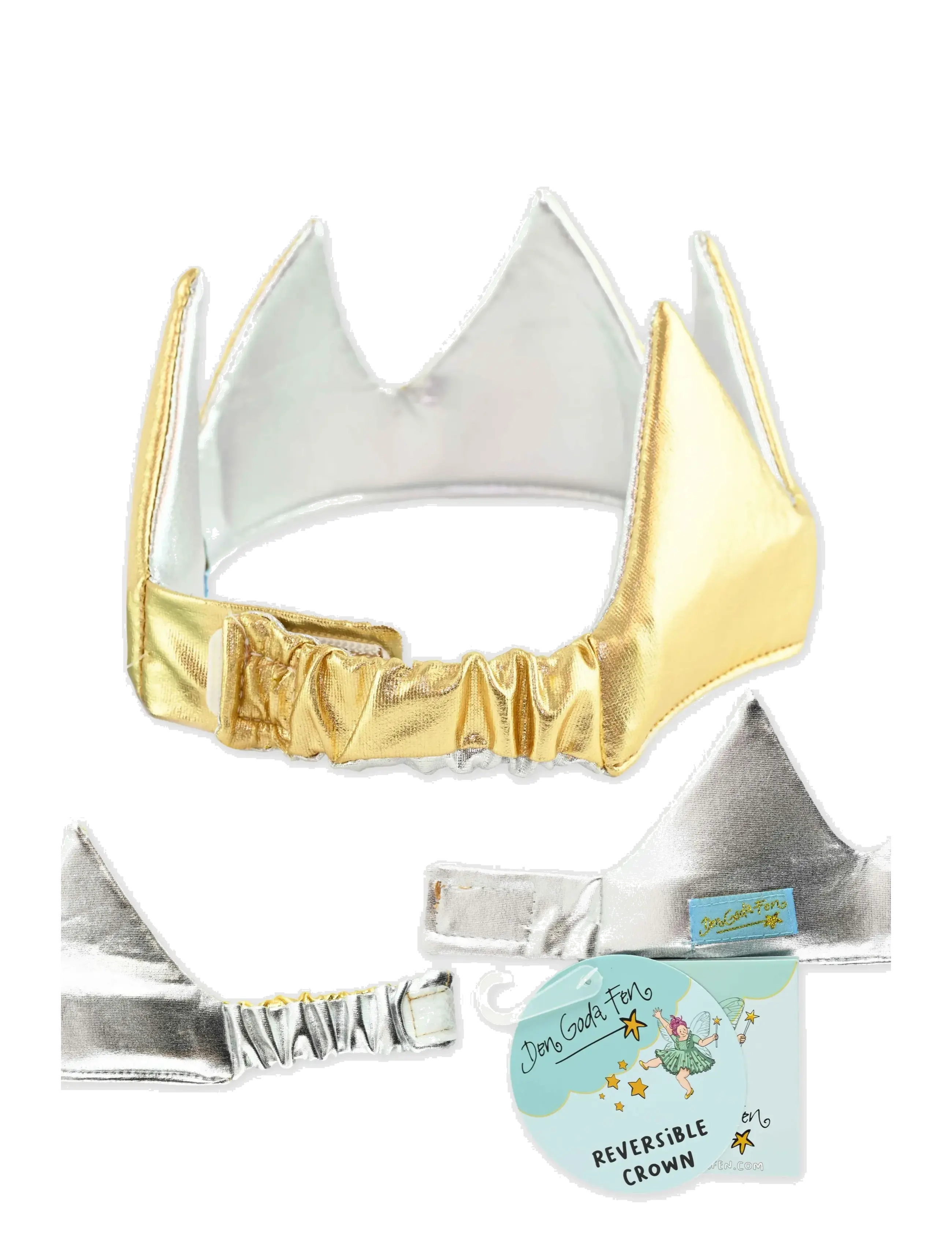 Den goda fen - CROWN REVERSIBLE GOLD & SILVER - kostuumaccessoires - gold - 1
