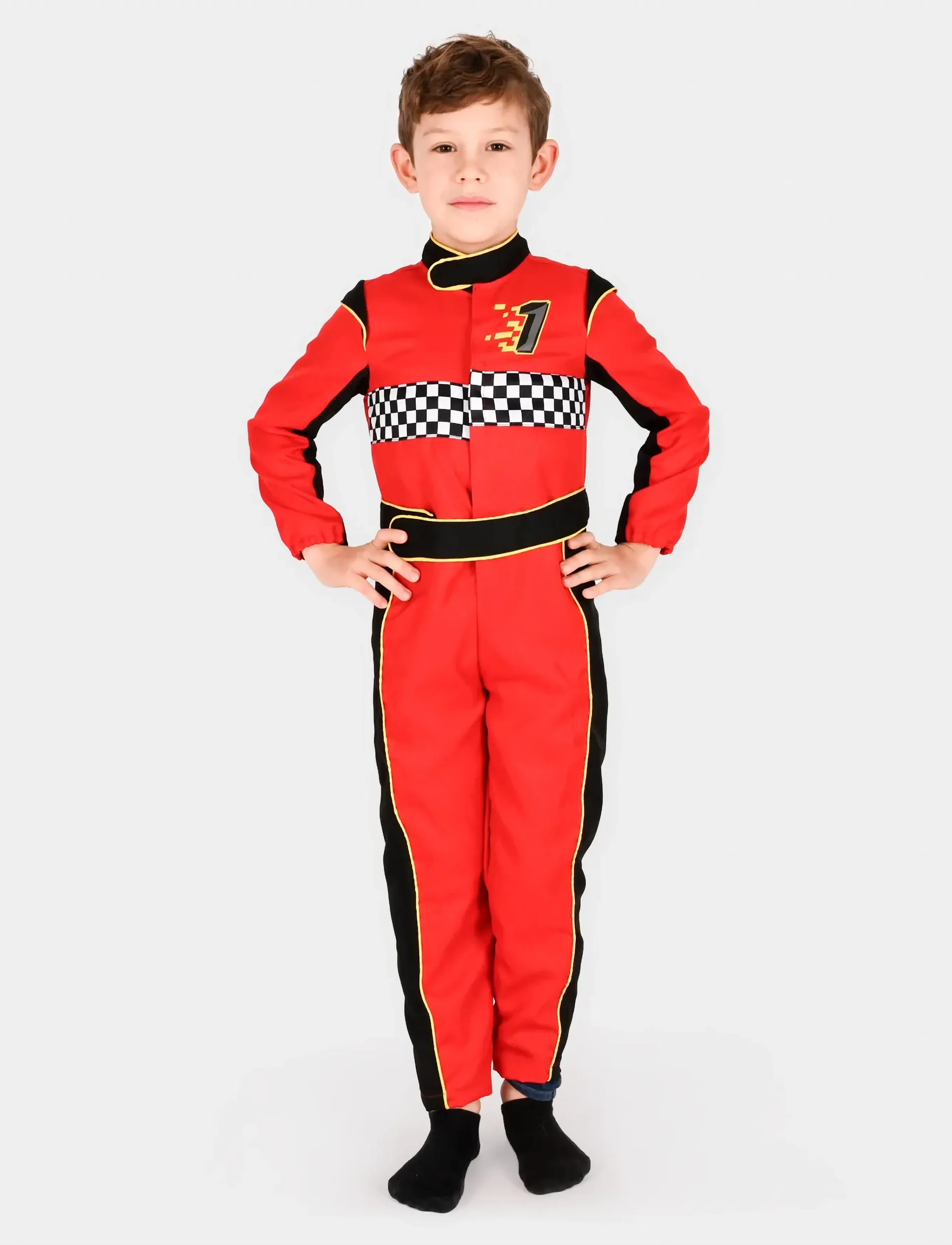 Den goda fen The Racer, Børn, Character Costumes, Rød, Str: 110/116
