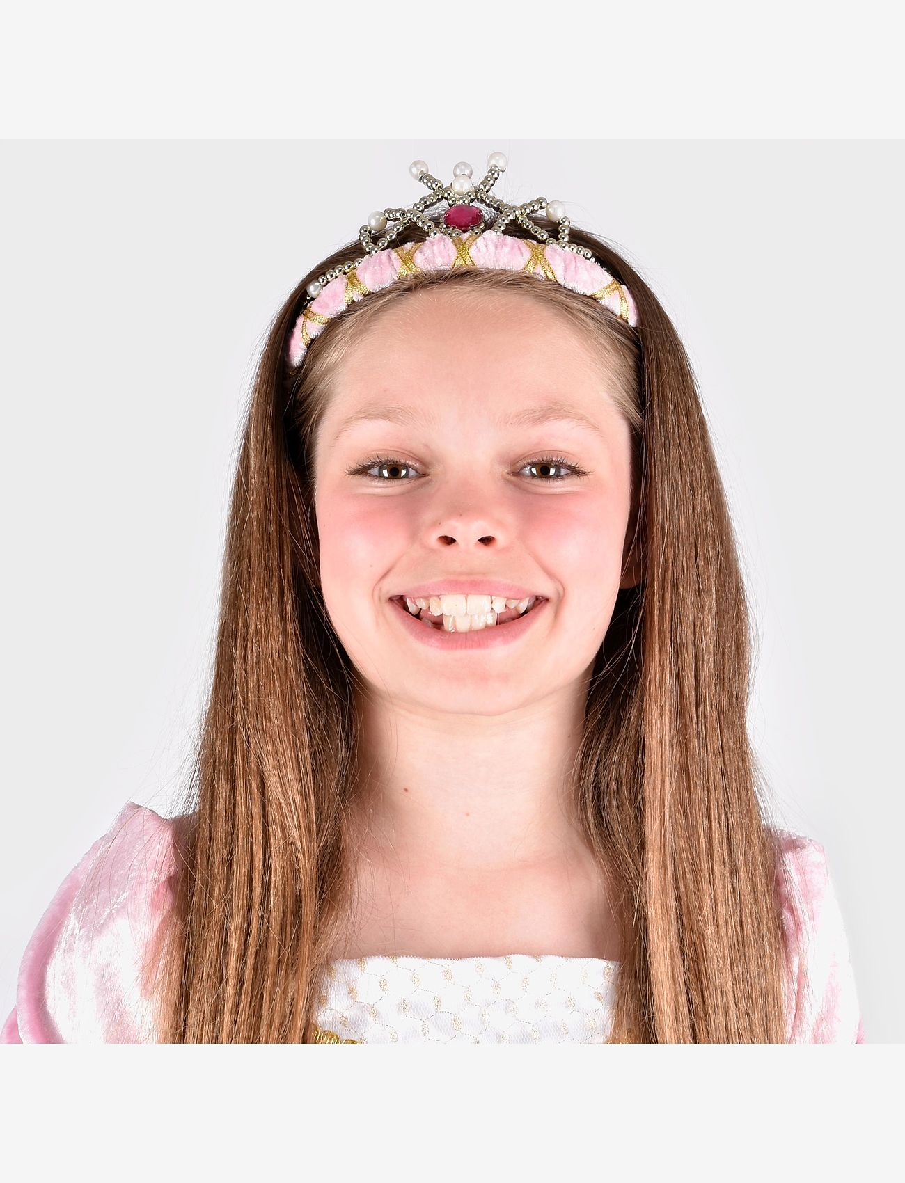 Den goda fen - Velvet Tiara - kostumetilbehør - pink - 1