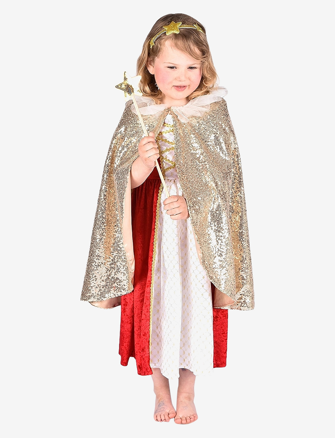 Den goda fen - Golden Cape - maskeradtillbehör - gold - 0