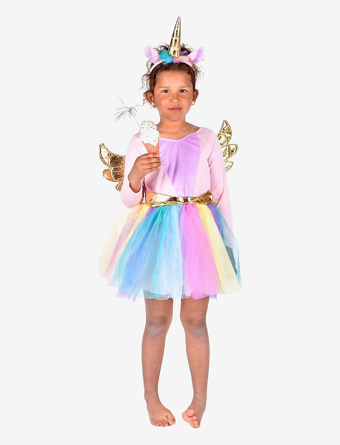 Den goda fen - Dress Unicorn + Diadem - kostüümid - multi colour - 0