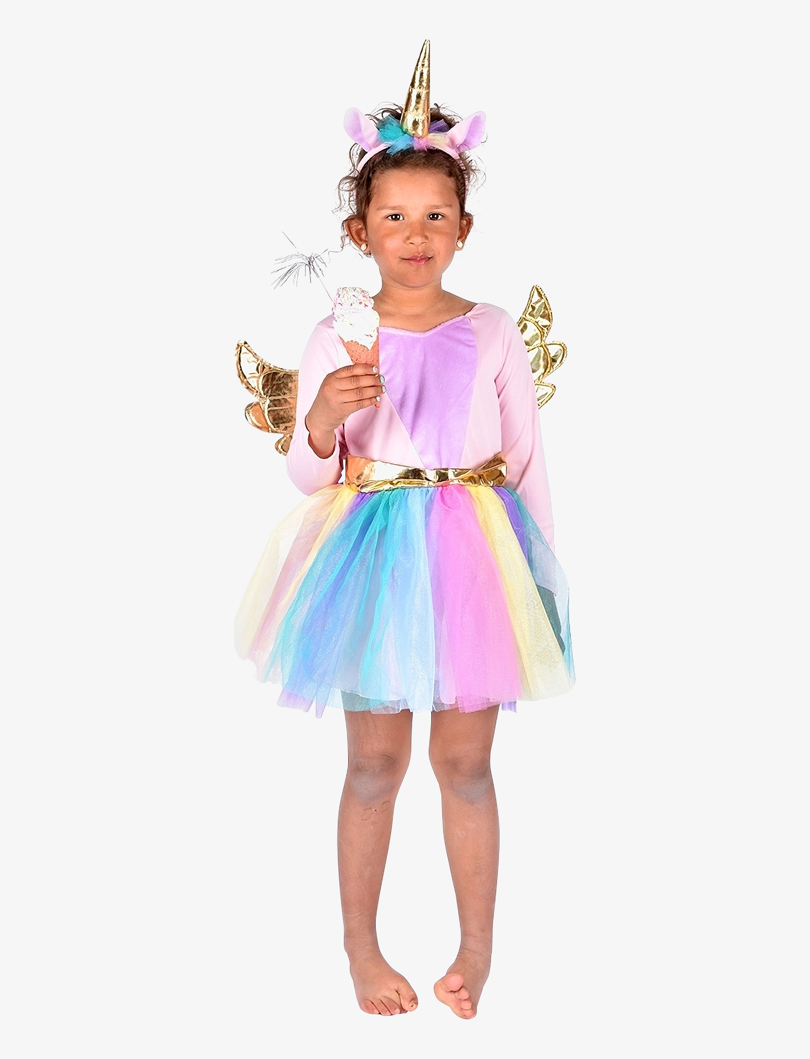 Dress Unicorn + Diadem - MULTI COLOUR