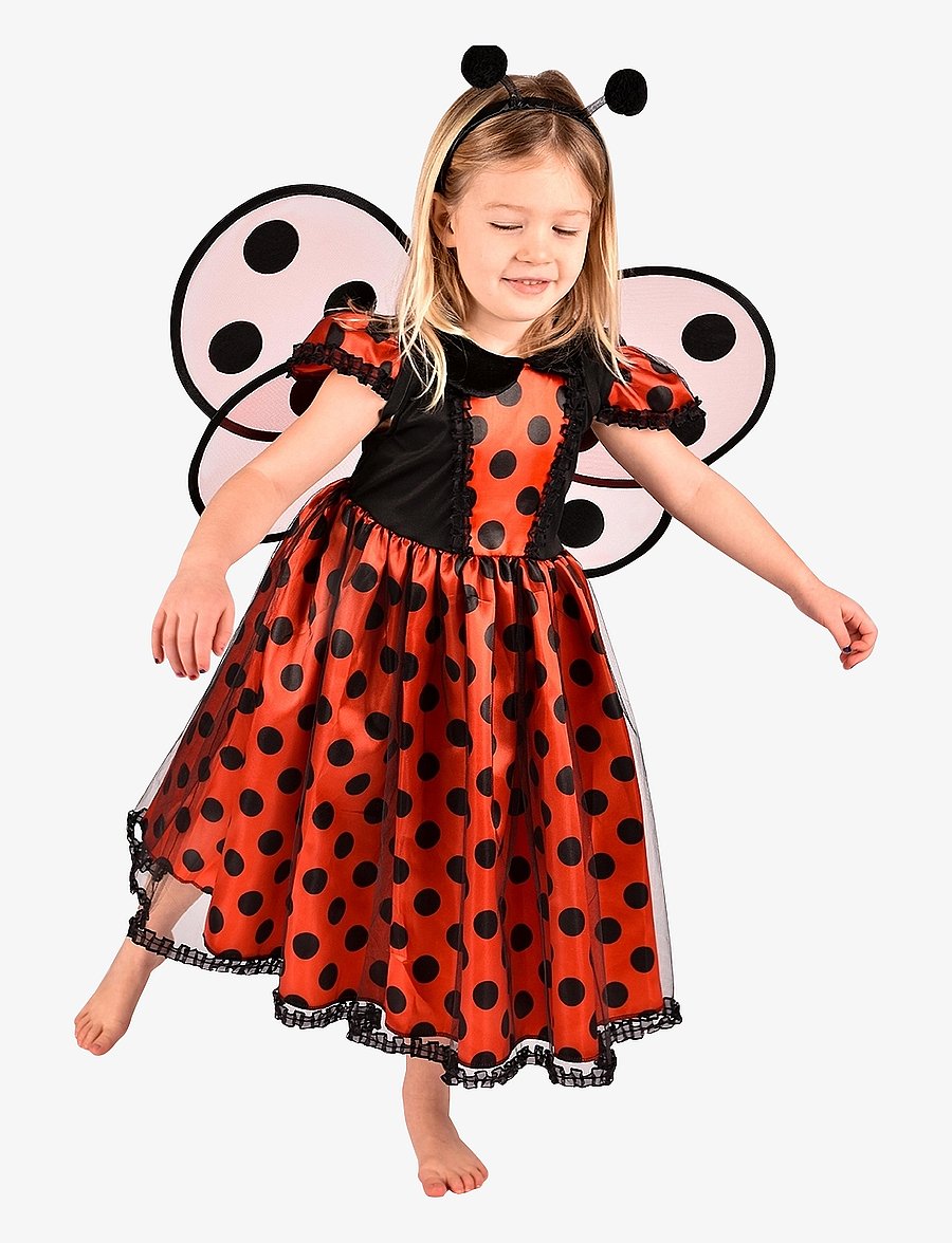 Den goda fen - Ladybug Costume - kostüme - red/black - 0
