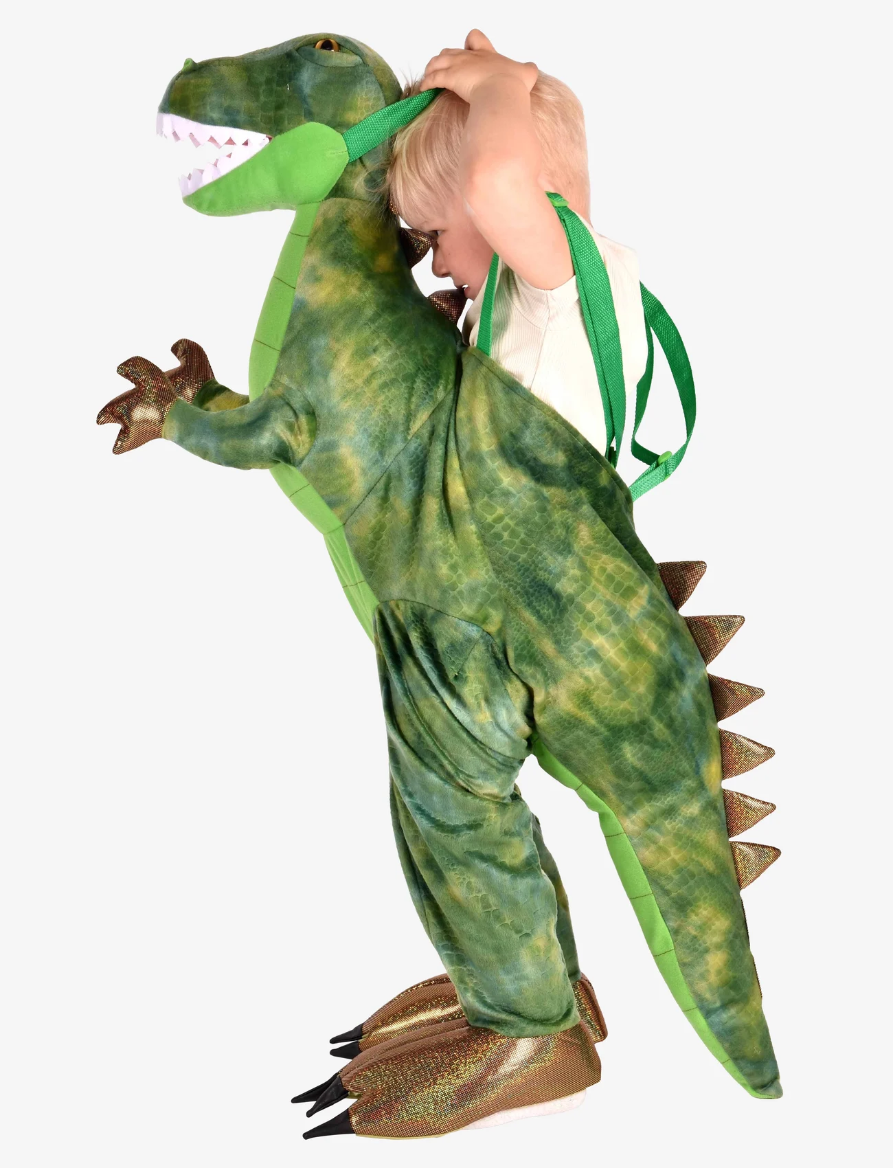 Den goda fen - Jump-In Dinosaur Costume - kostüümid - green - 1
