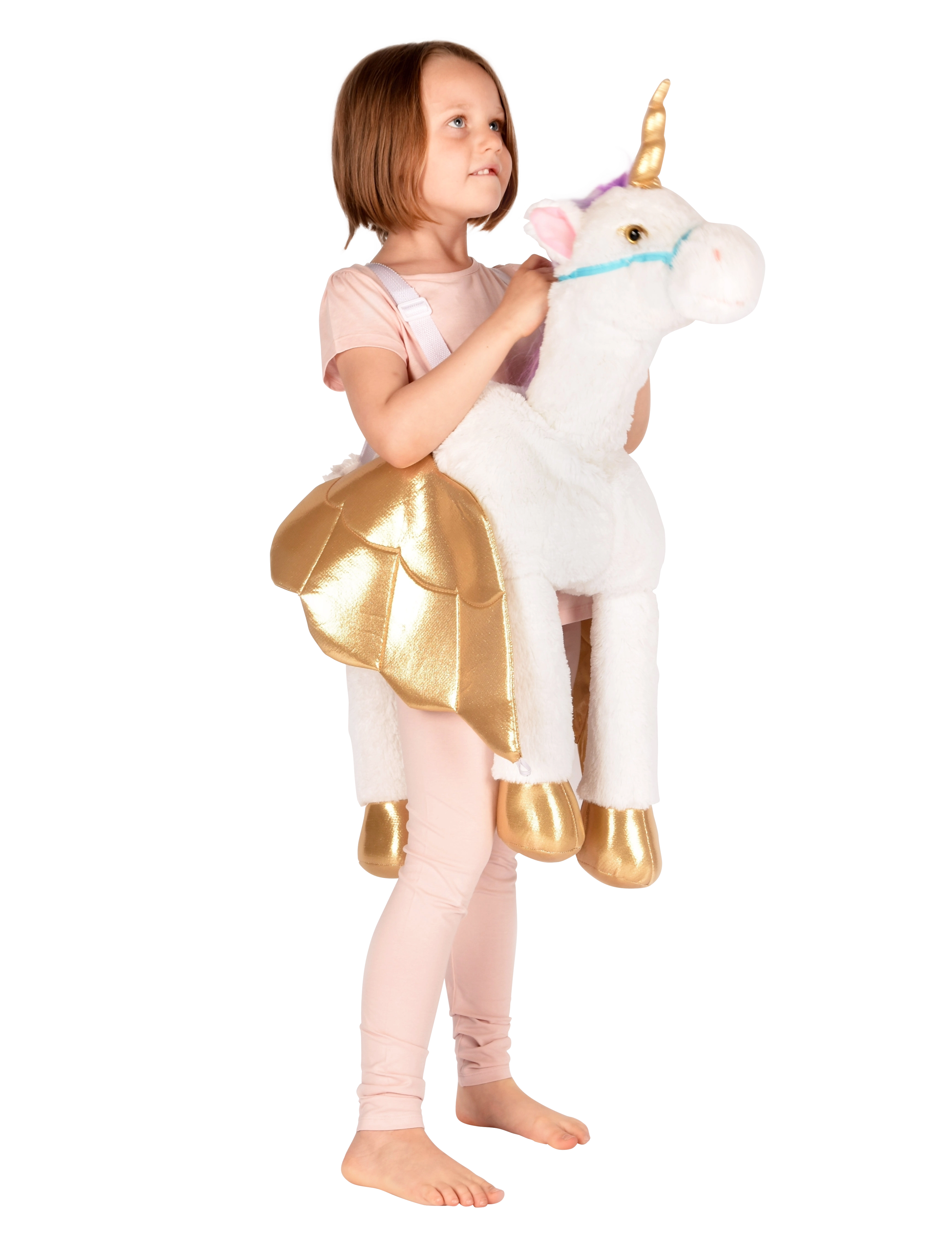 DEN GODA FEN Ride On Unicorn Weiß - One Size - Kinder