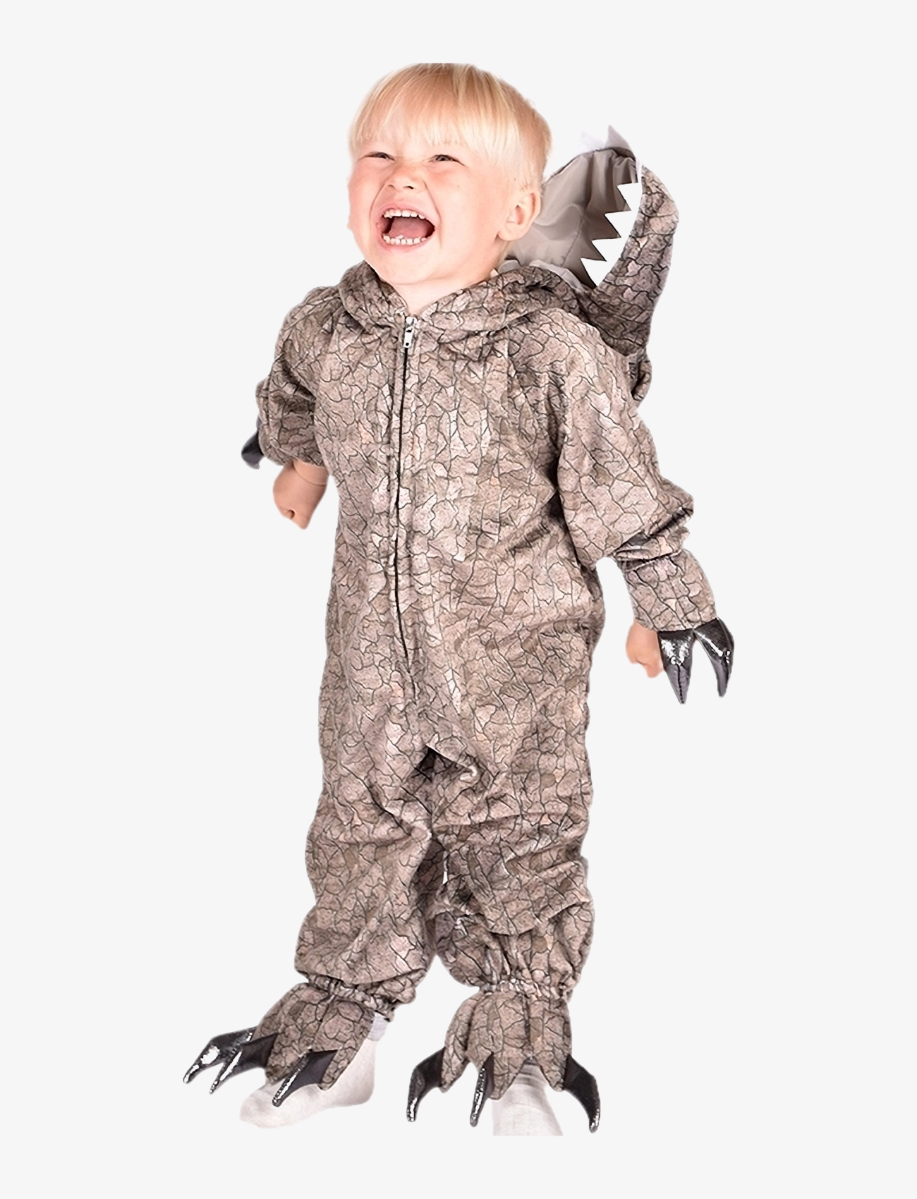 Den goda fen Spinosaur Costume, Børn, Character Costumes, Brun, Str: 104-110