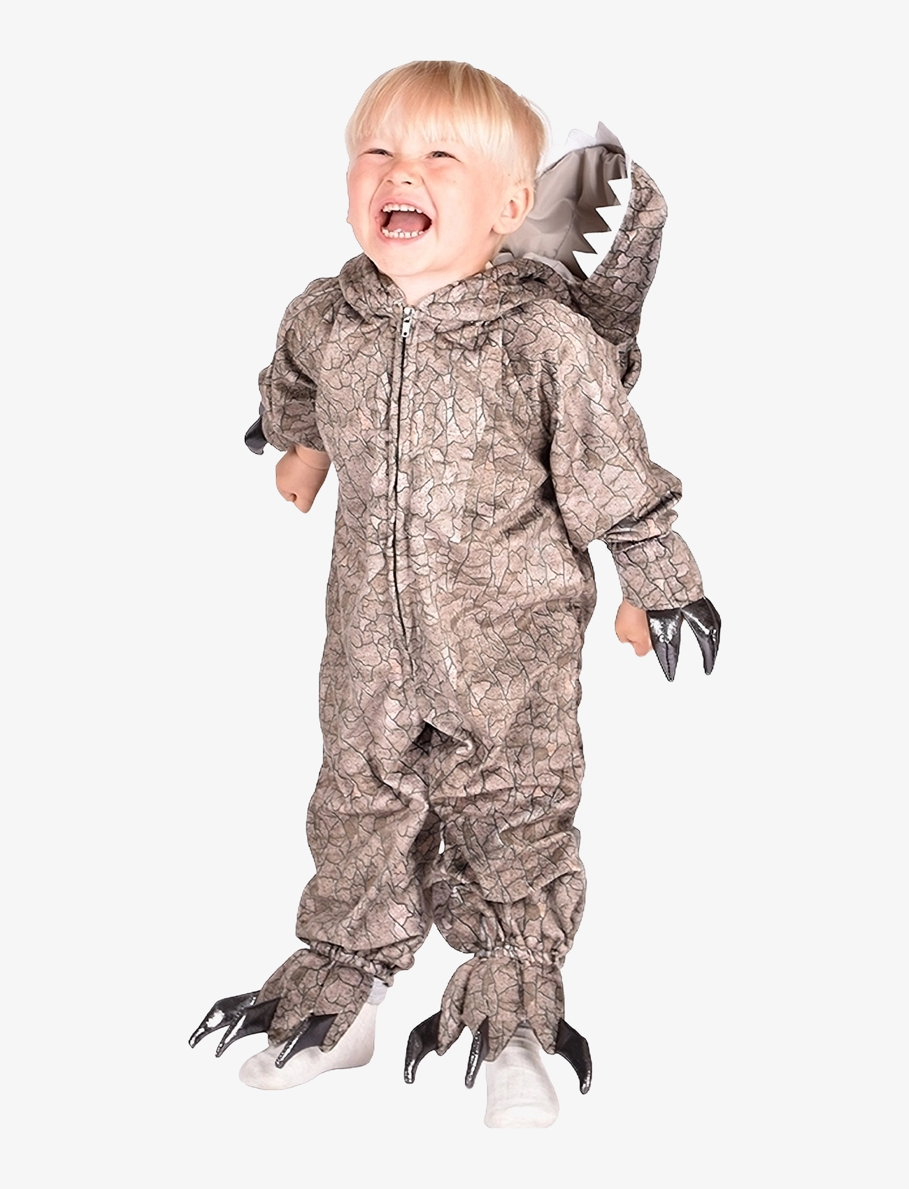 Den goda fen Spinosaur Costume, Børn, Character Costumes, Brun, Str: 110