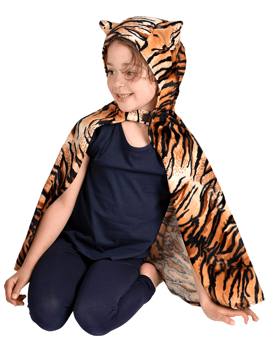 Den goda fen - Tiger Cape - kostumetilbehør - black/brown/beige - 0