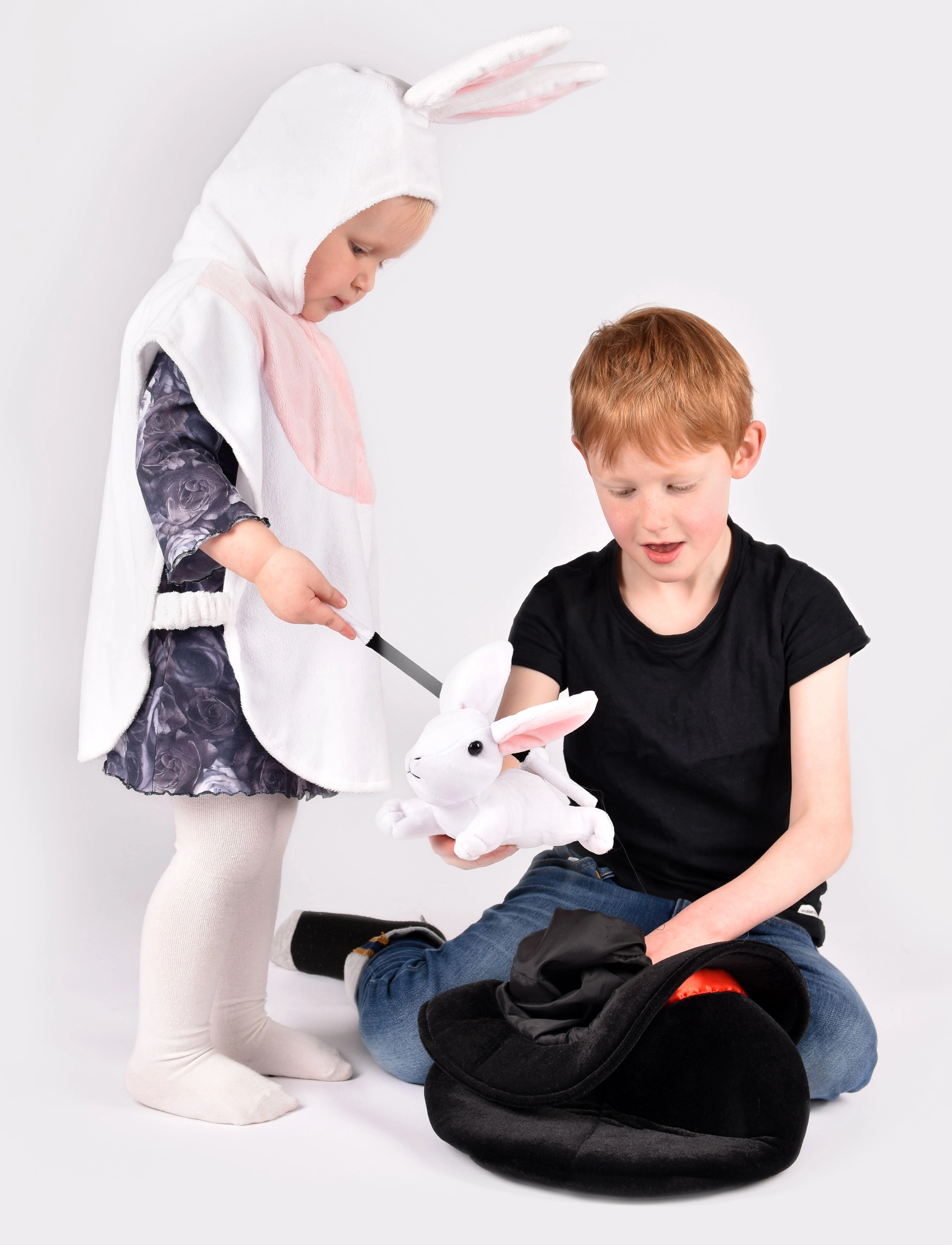 Den goda fen Rabbit Cape, 86-110, White, Kostumer Og Tilbehør > Karakterkostumer, Børn