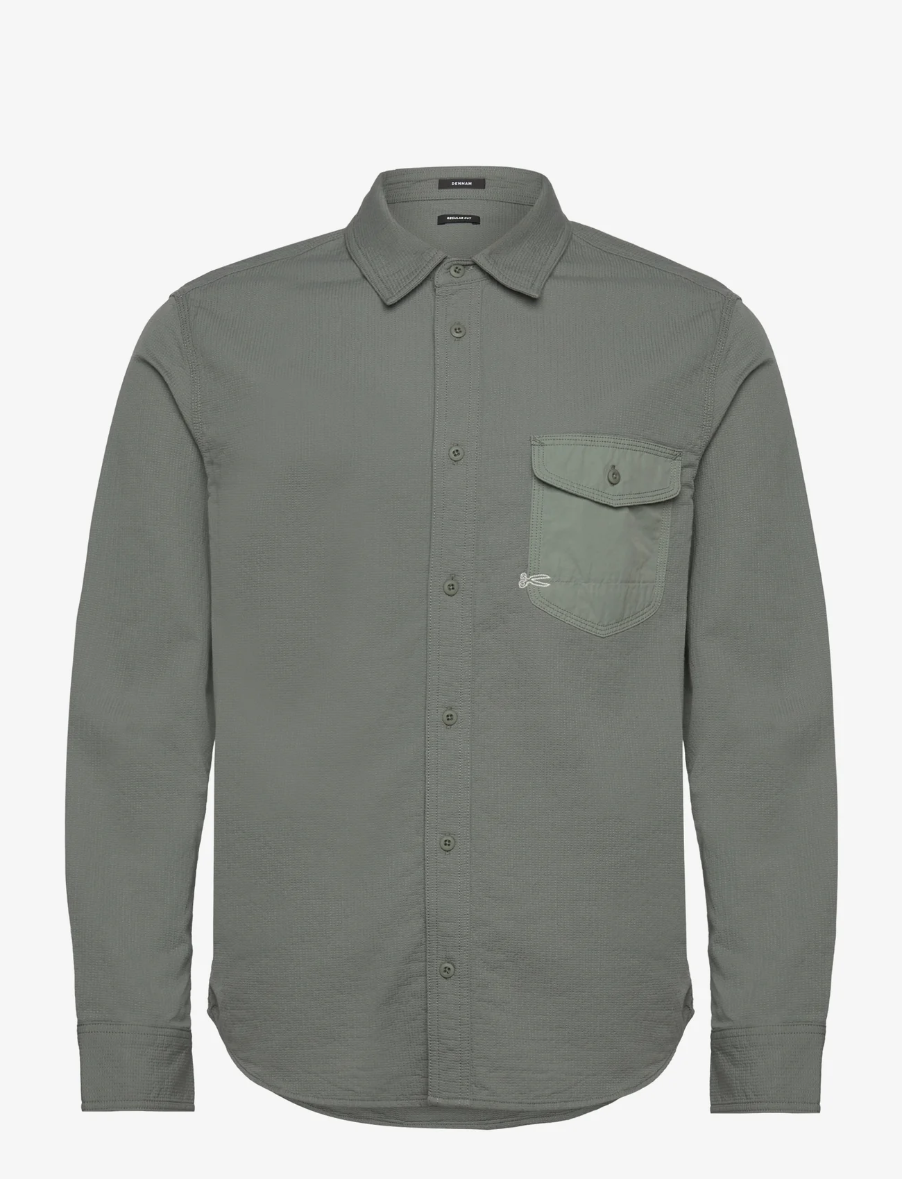 Denham - WORKER REG SHIRT - basic skjortor - laurel wreath green - 0