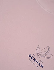Denham - Indigo Flower Slim Tee - kortärmade t-shirts - fawn pink - 2