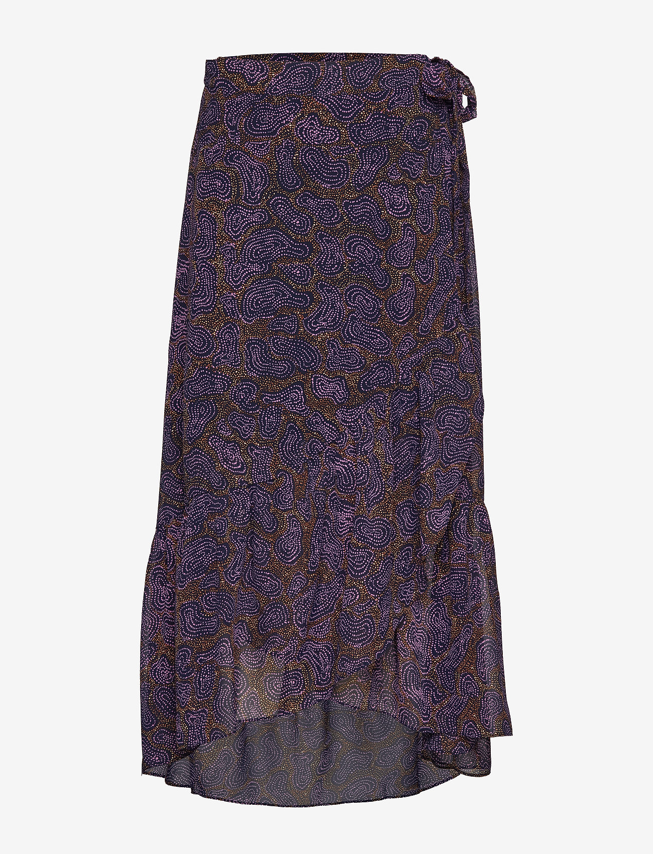 Denim Hunter - DHYola Maxi Wrap Skirt - peacoat print - 0