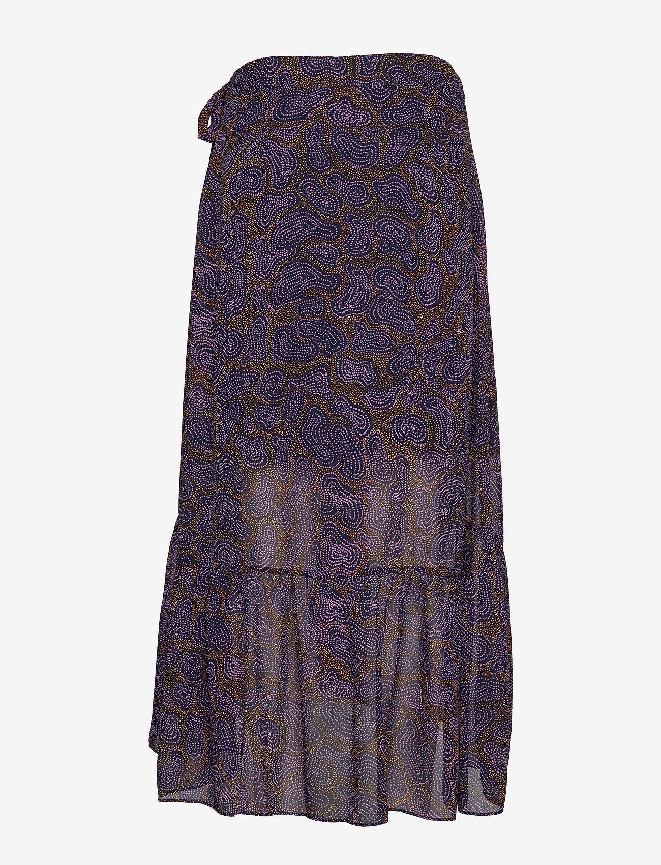 Denim Hunter - DHYola Maxi Wrap Skirt - peacoat print - 1
