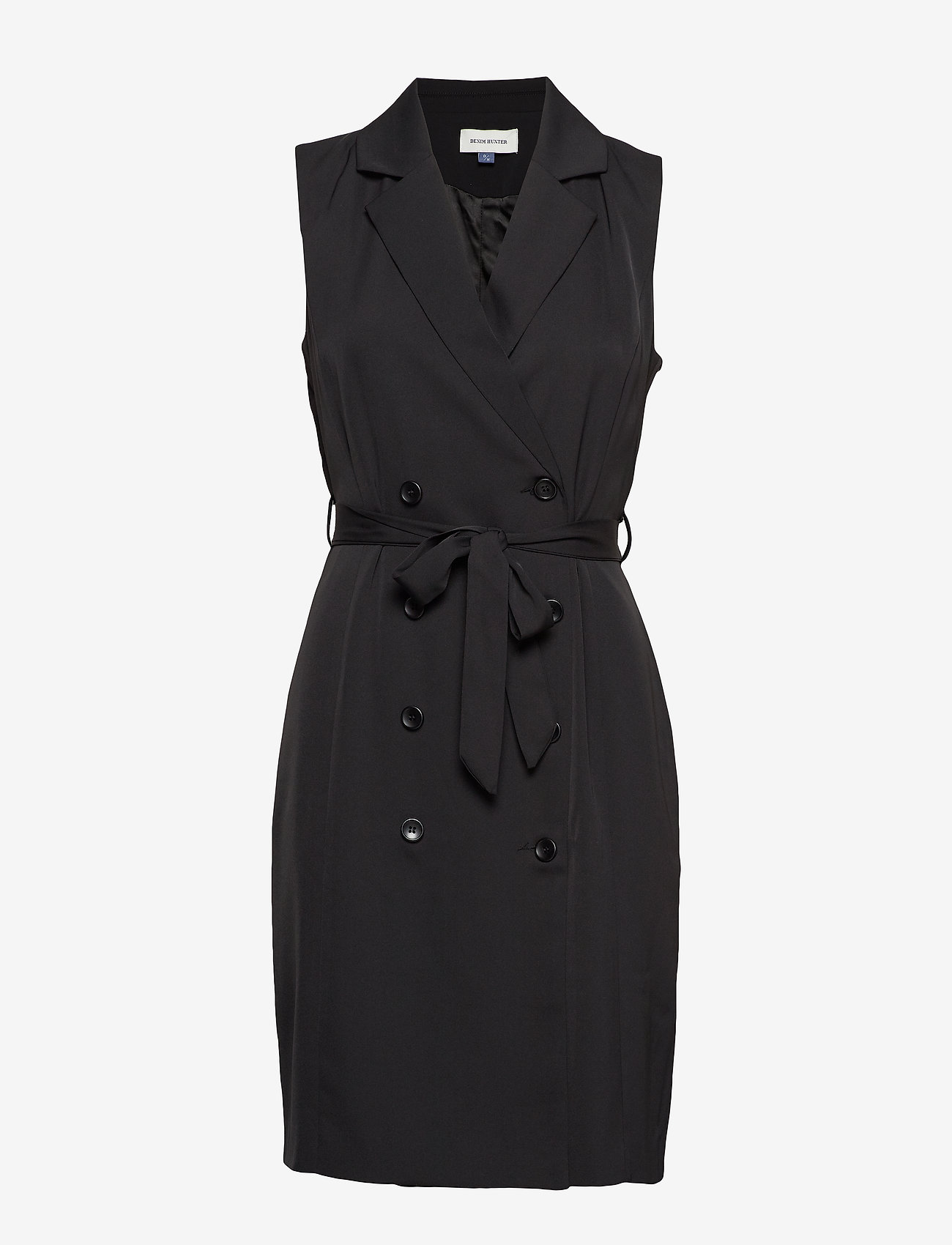 Denim Hunter - DHDia Waist Coat Dress Woven - black - 0