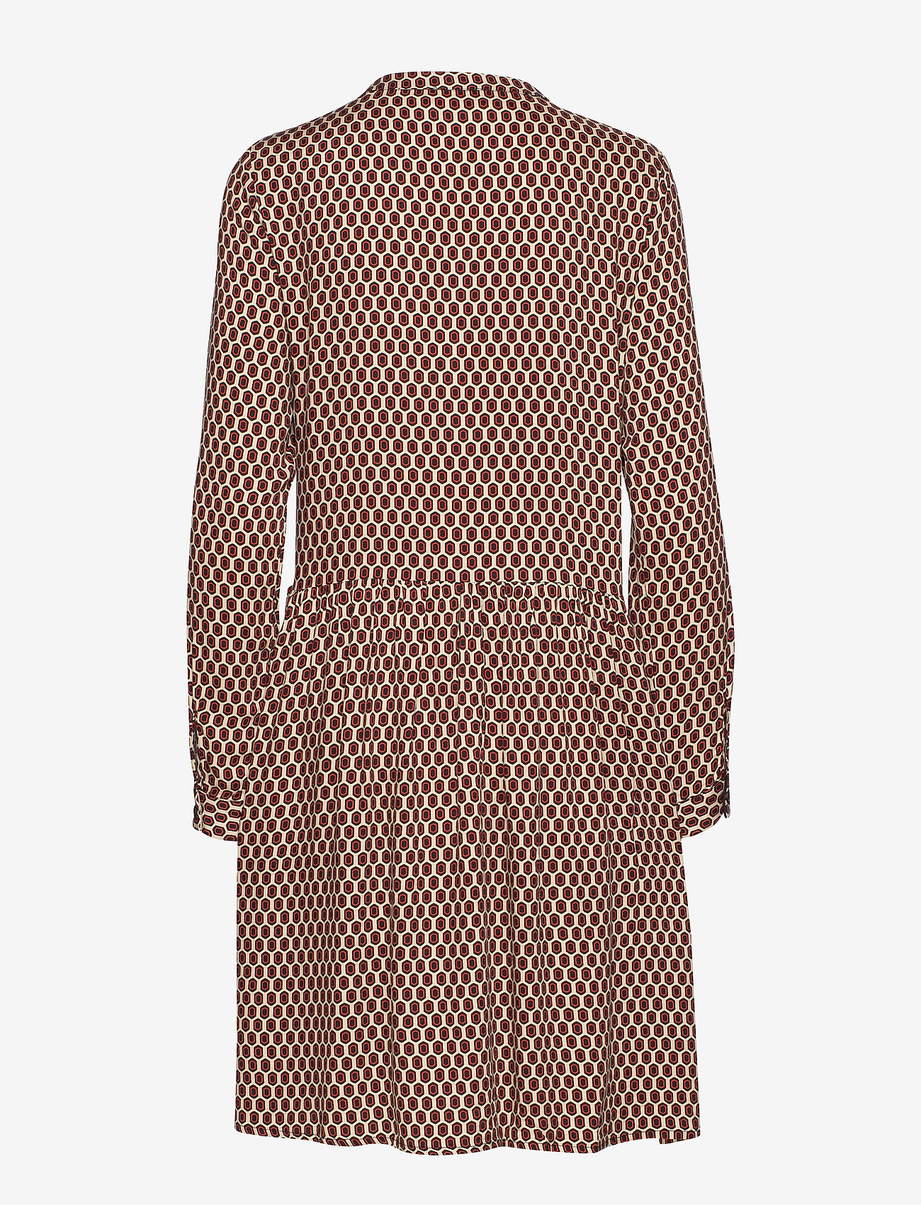 Denim Hunter - DHPea Printed Dress - oxford tan print - 1