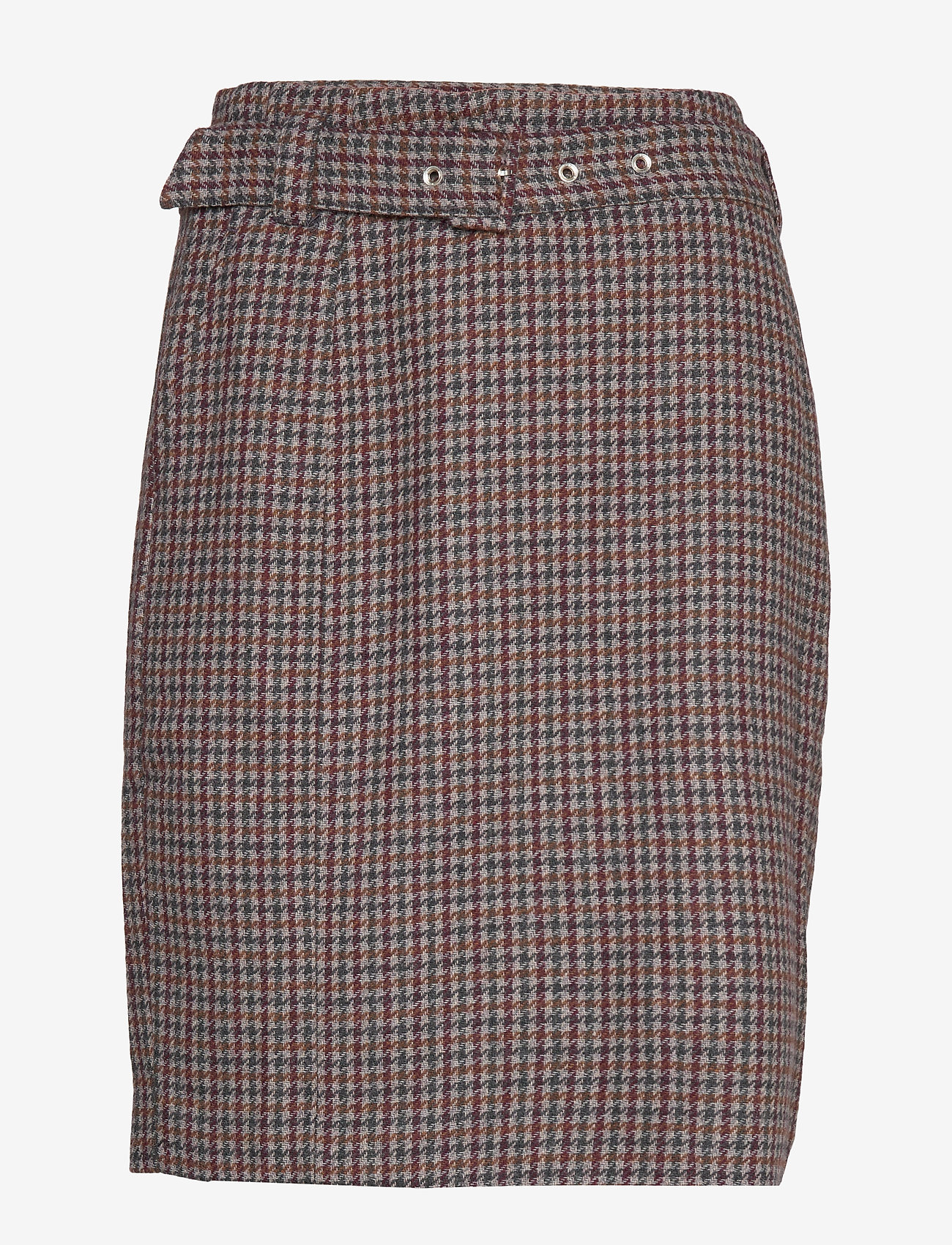 Denim Hunter - DHHarper Skirt - vineyard wine checked - 0
