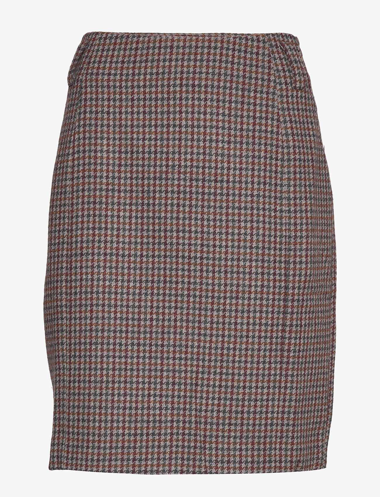 Denim Hunter - DHHarper Skirt - vineyard wine checked - 1