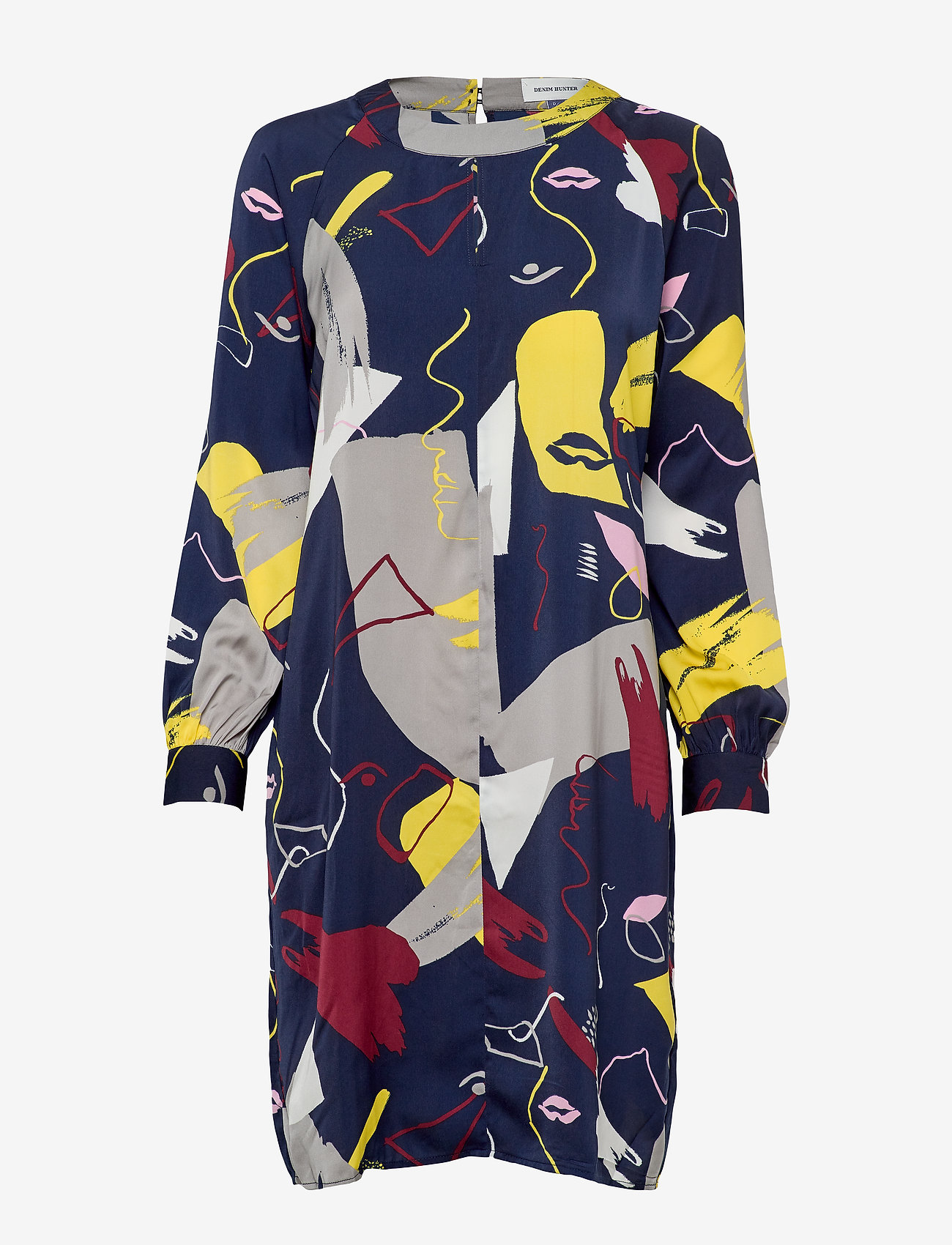 Denim Hunter - DHFace Short Dress - black iris print - 0