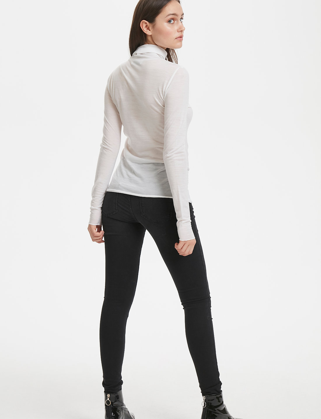 Denim Hunter - 01 THE ROLLNECK - langærmede toppe - off white - 3