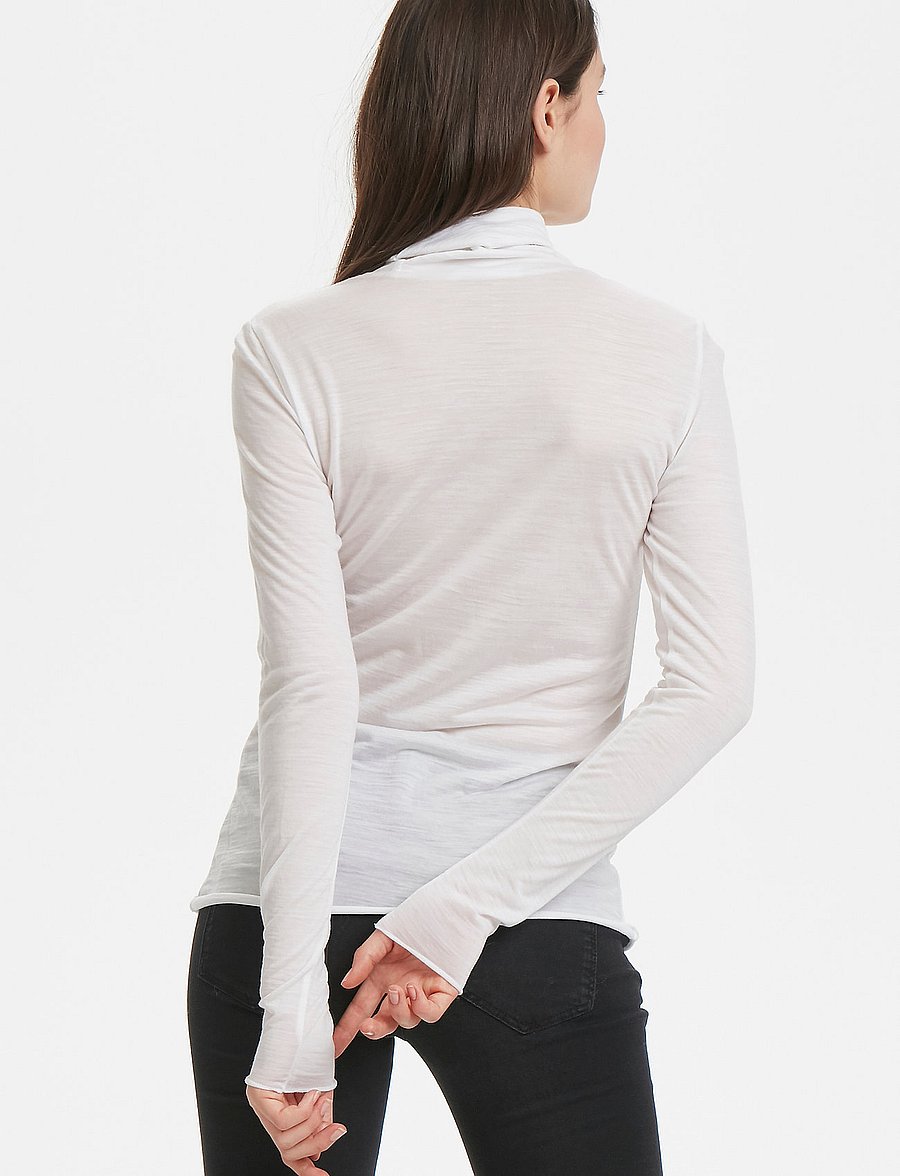 Denim Hunter - 01 THE ROLLNECK - långärmade toppar - off white - 4