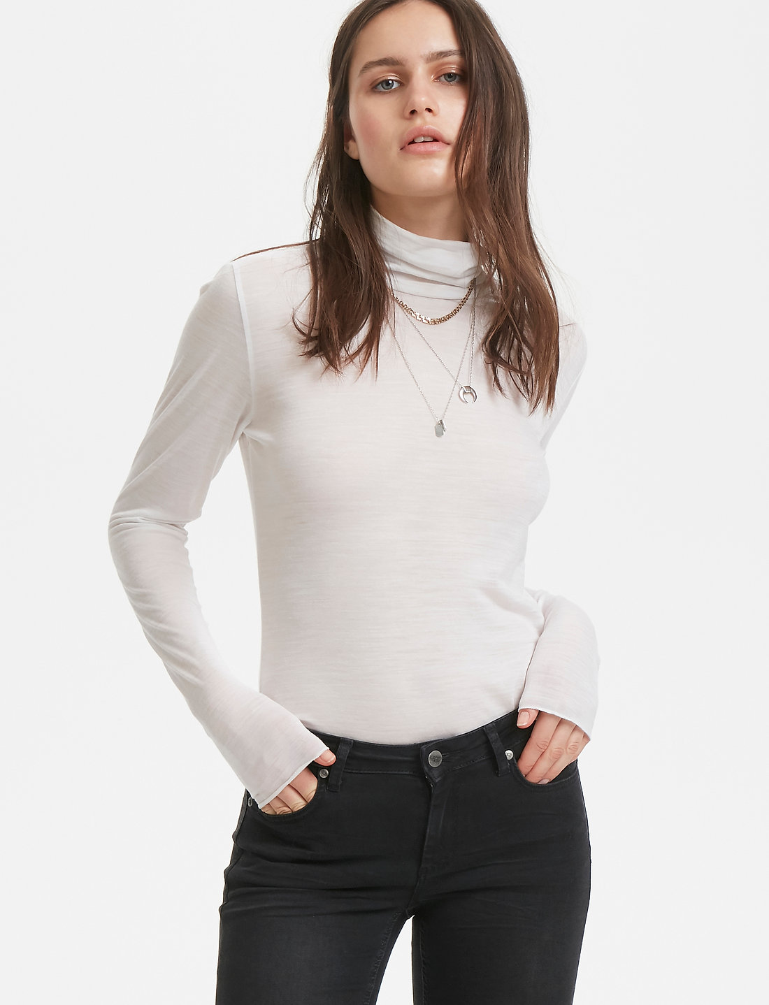 Denim Hunter - 01 THE ROLLNECK - langærmede toppe - off white - 5