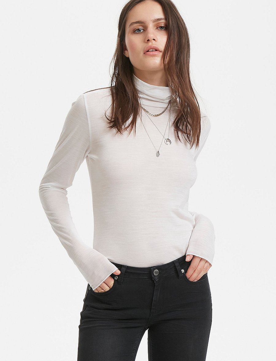 Denim Hunter - 01 THE ROLLNECK - långärmade toppar - off white - 5