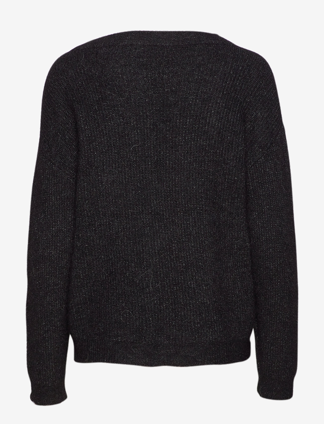 Denim Hunter - 05 THE KNIT PULLOVER - stickade tröjor - black - 2