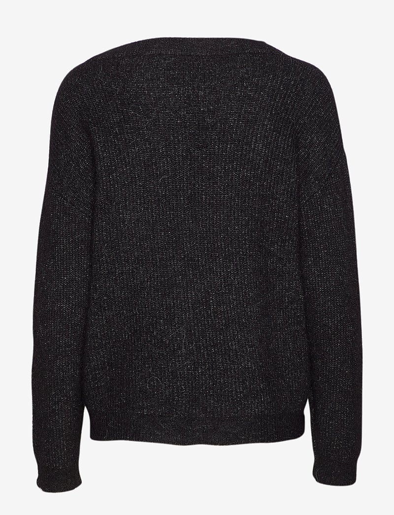 Denim Hunter - 05 THE KNIT PULLOVER - stickade tröjor - black - 2