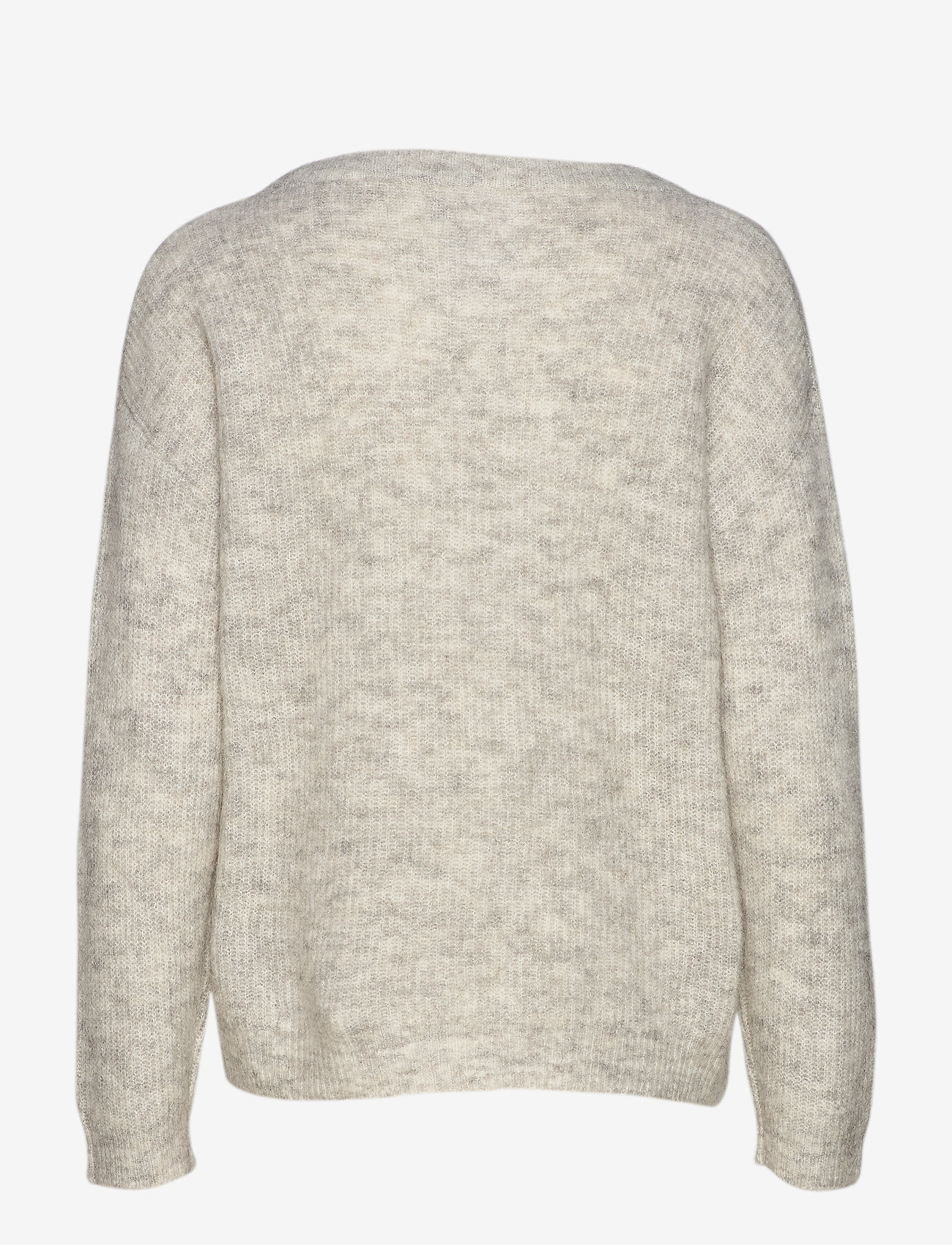 Denim Hunter - 05 THE KNIT PULLOVER - striktrøjer - light grey melange - 2