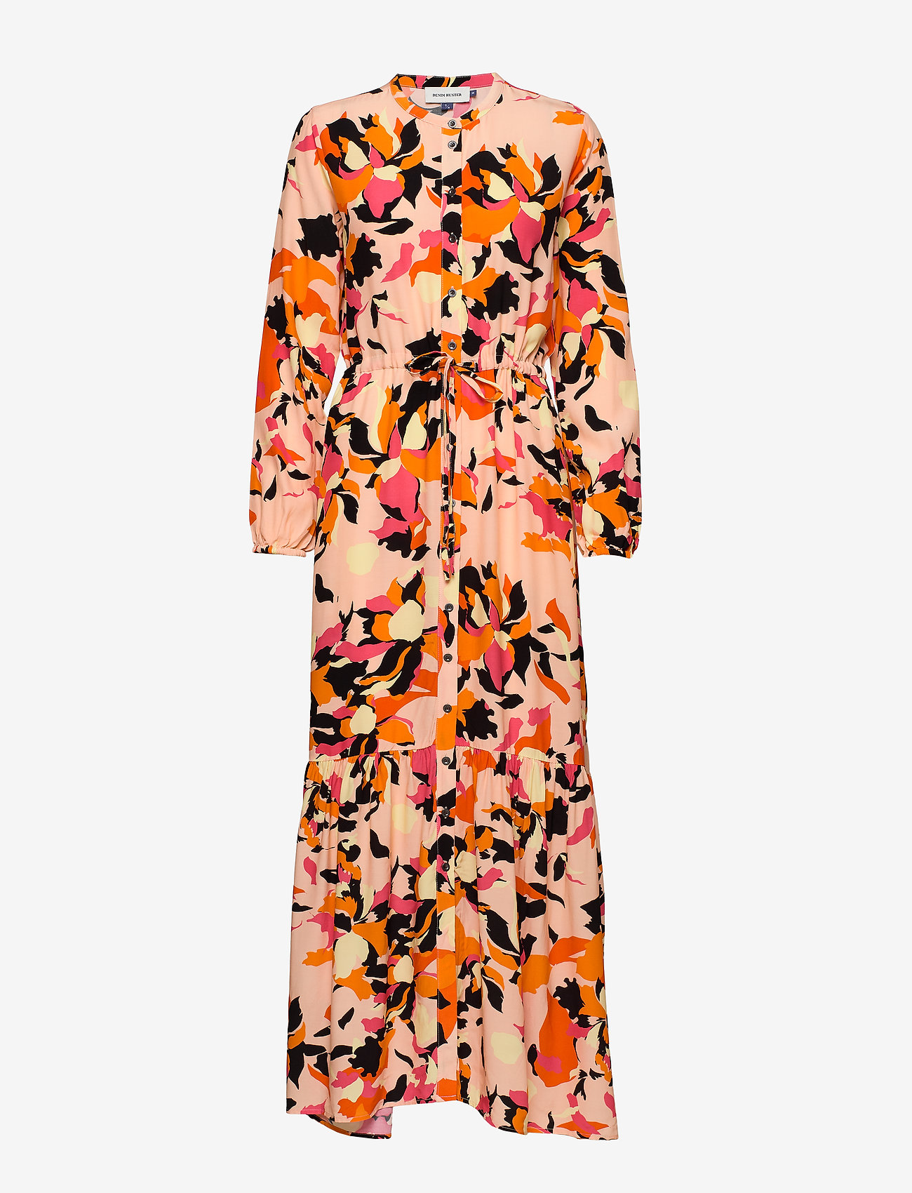 Denim Hunter - DHParis Flower Print Maxi Dress - peach parfait - 0