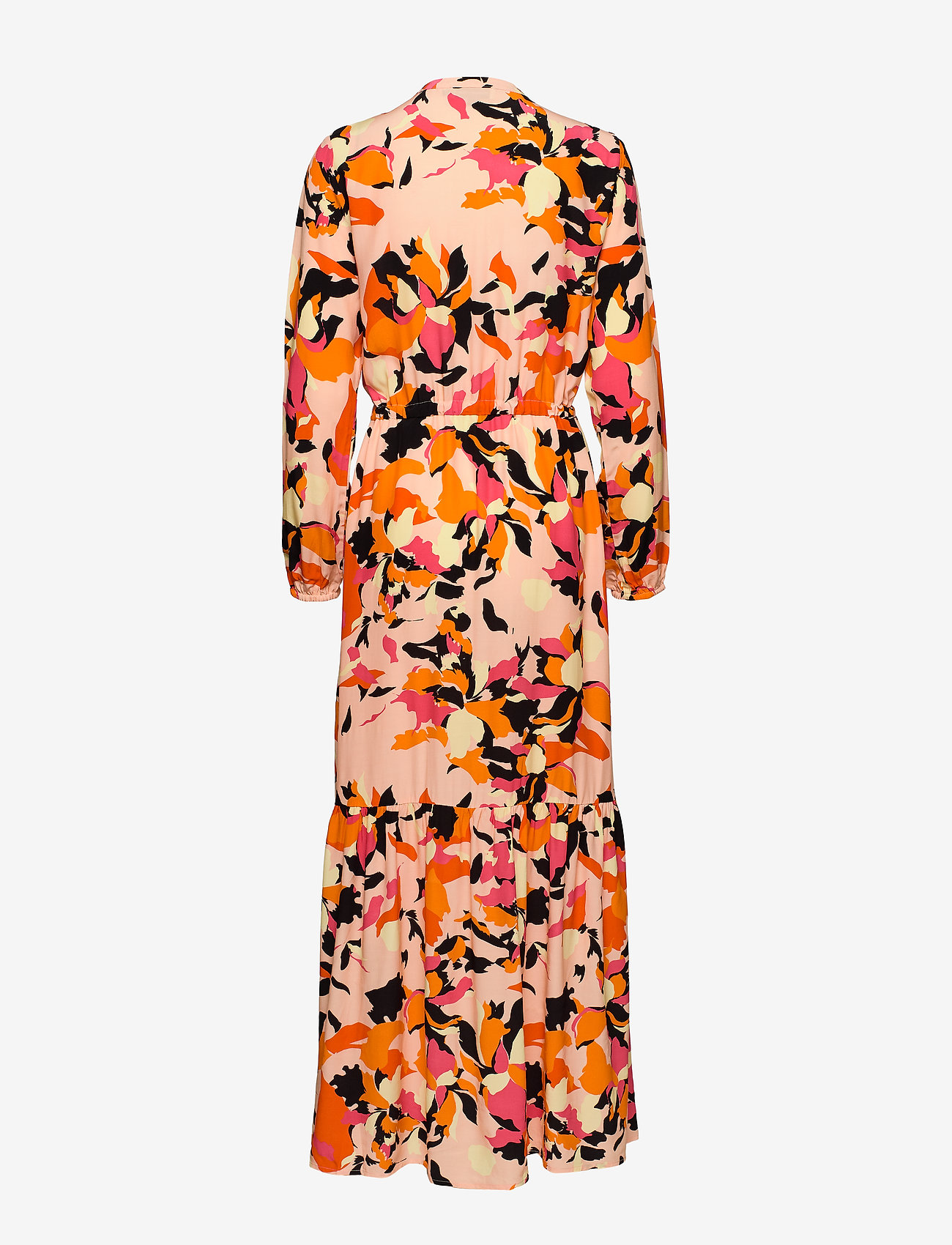 Denim Hunter - DHParis Flower Print Maxi Dress - peach parfait - 1