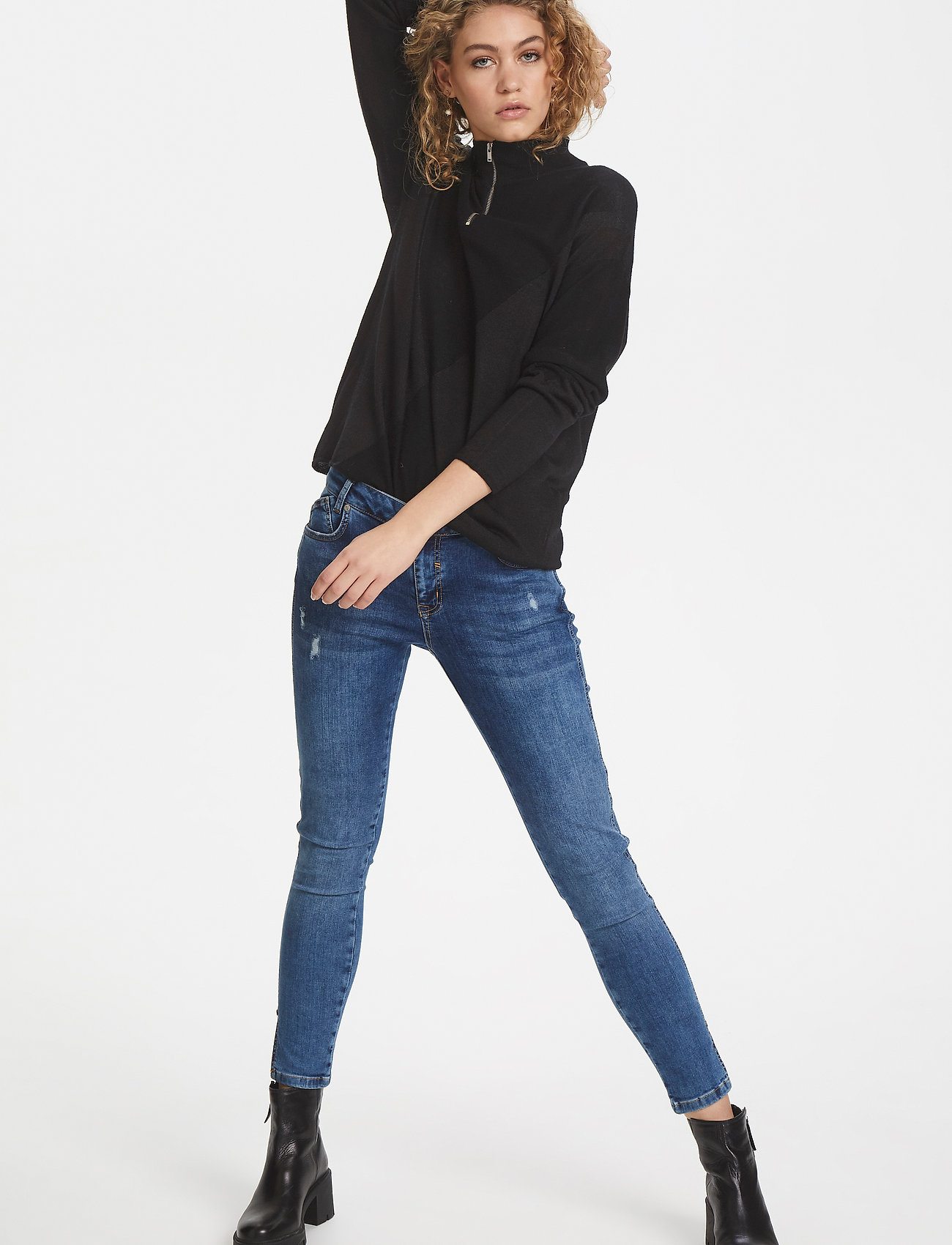 Denim Hunter - 25 THE ZIPKNIT - coltruien - black - 3