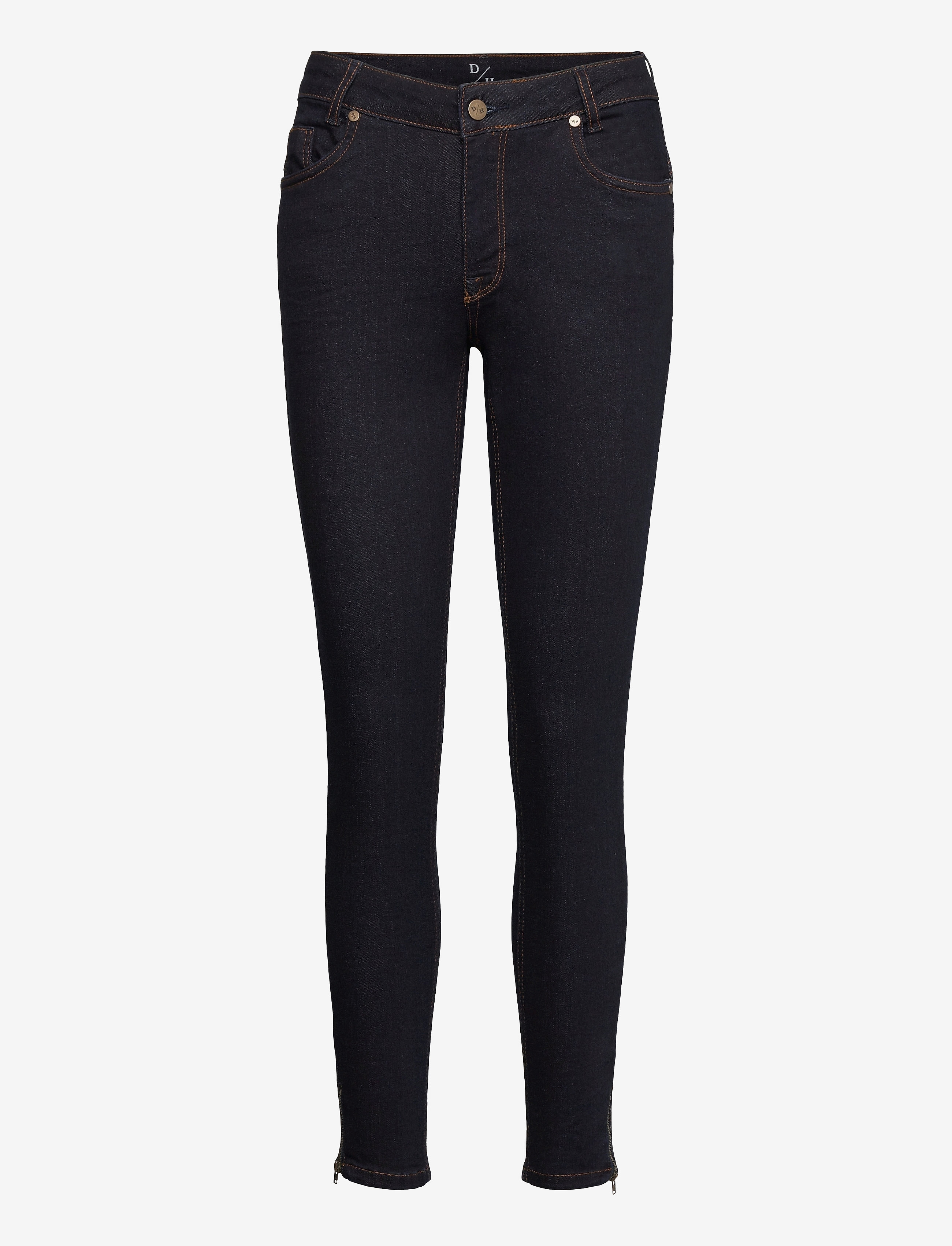 Denim Hunter 31 THE CELINAZIP TENNA CUSTOM - Slim jeans - DARK BLUE UN-WASH / blue