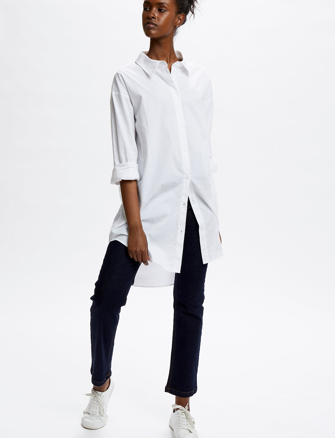 Denim Hunter - DHAnne Long Shirt - optical white - 3