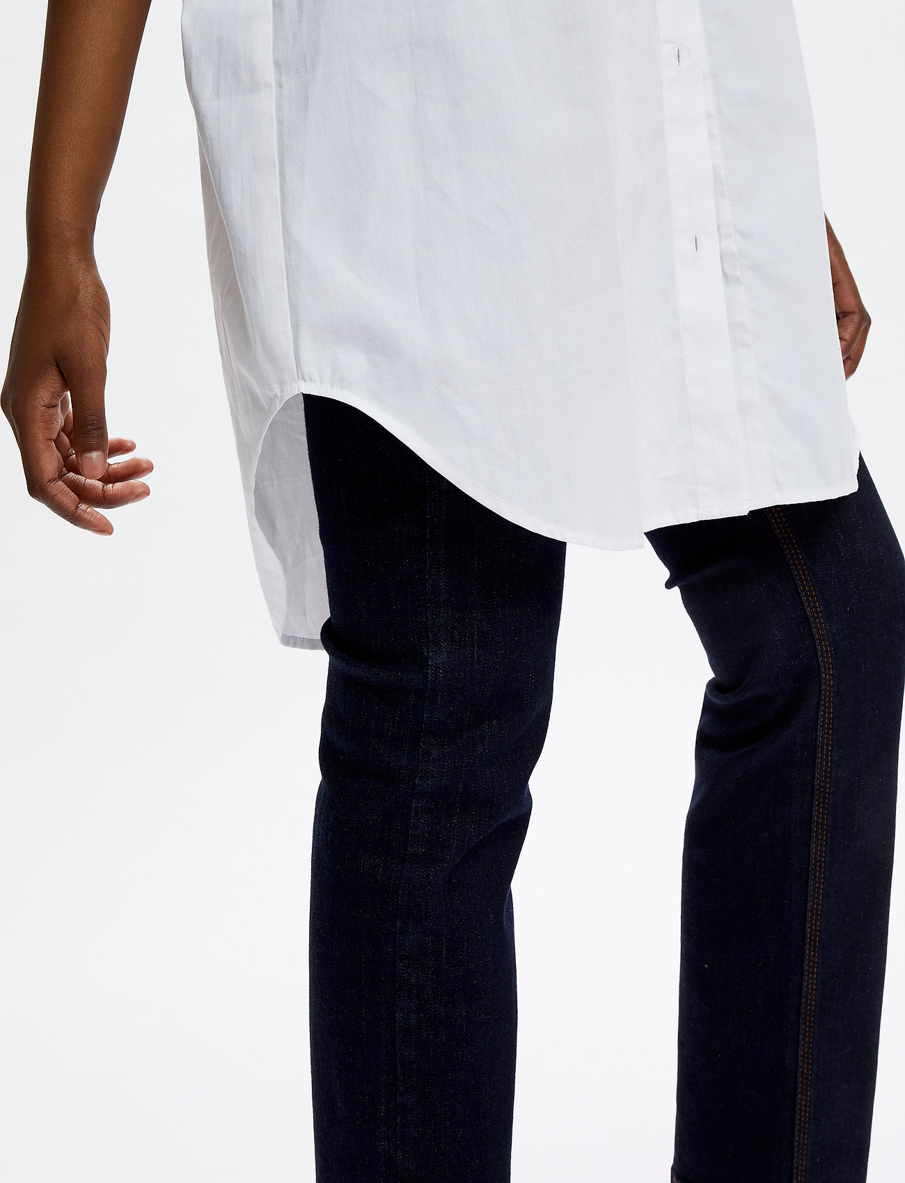 Denim Hunter - DHAnne Long Shirt - optical white - 5