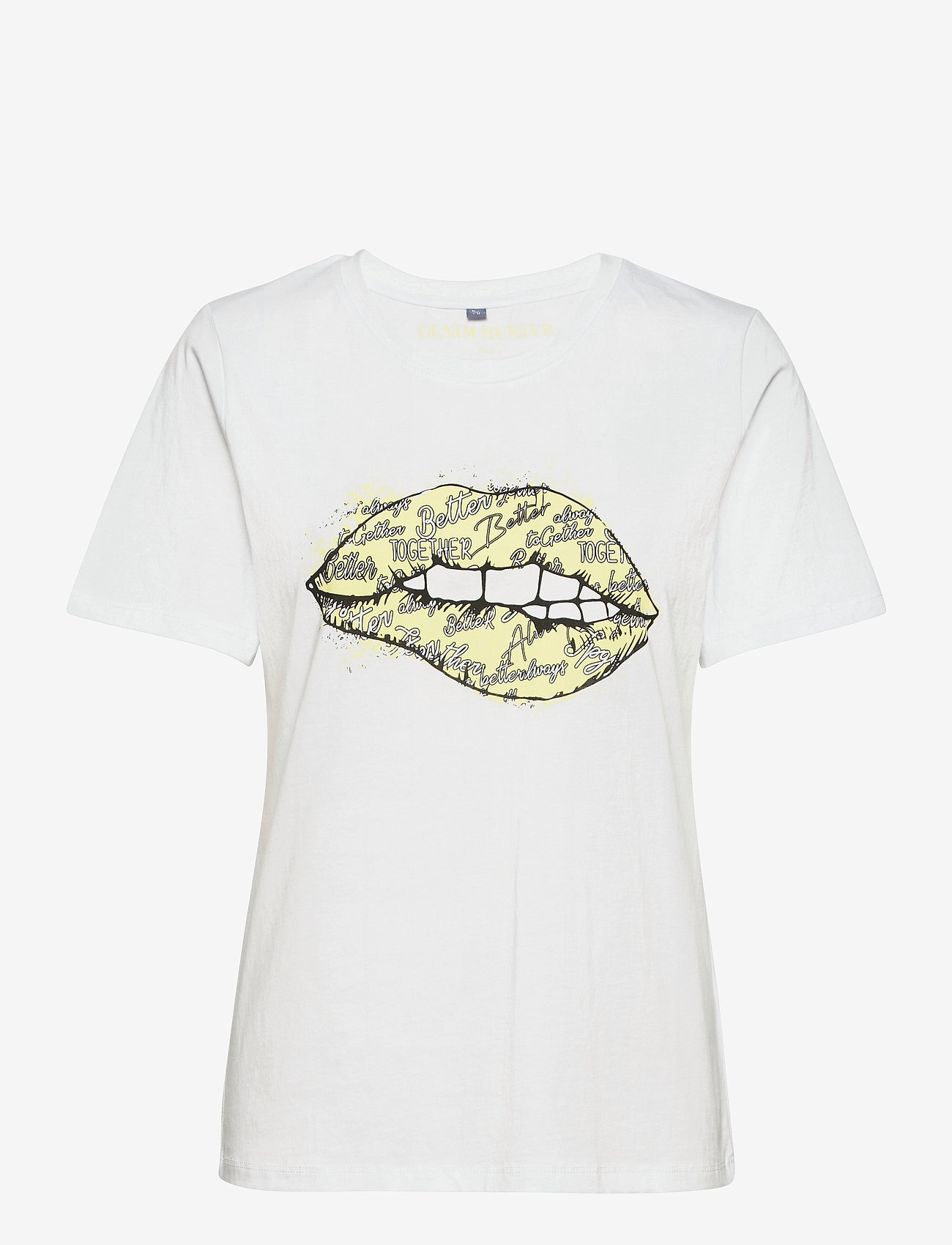 BRIGHT WHITE / YELLOW PRINT