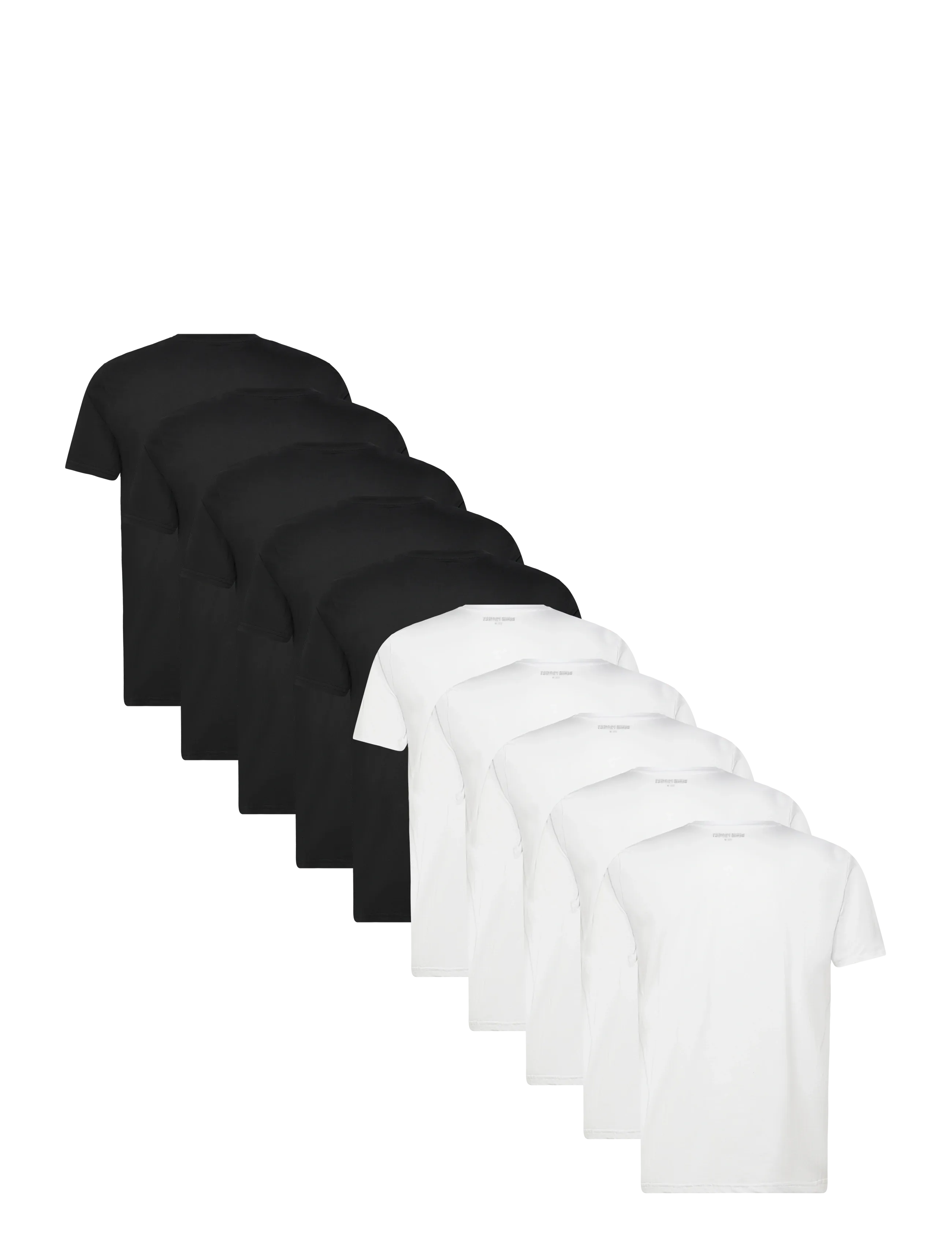 Denim Project - DP 10 Pack T-SHIRT - kortærmede t-shirts - black/white - 1
