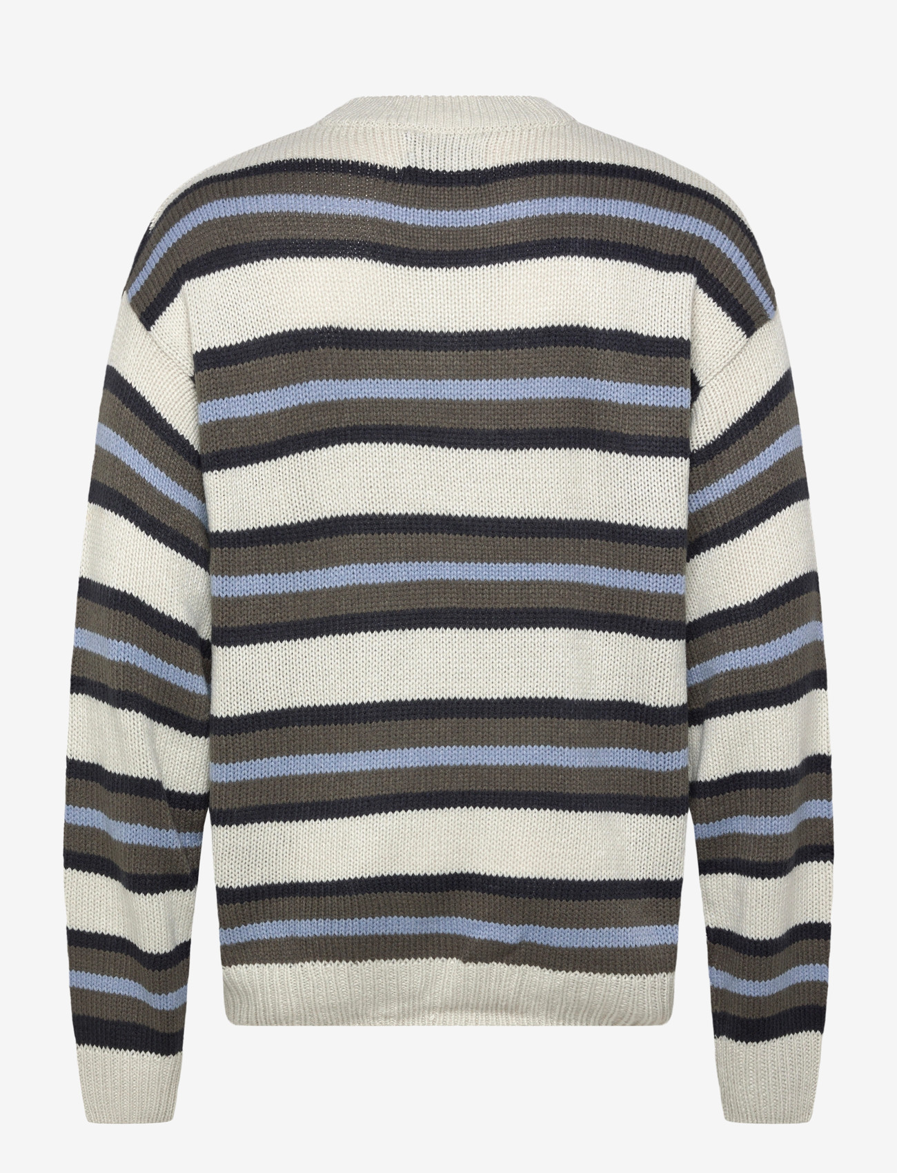 Denim Project - DP Knitted Stripe Texture SW - laveste priser - glacier grey melange - 1