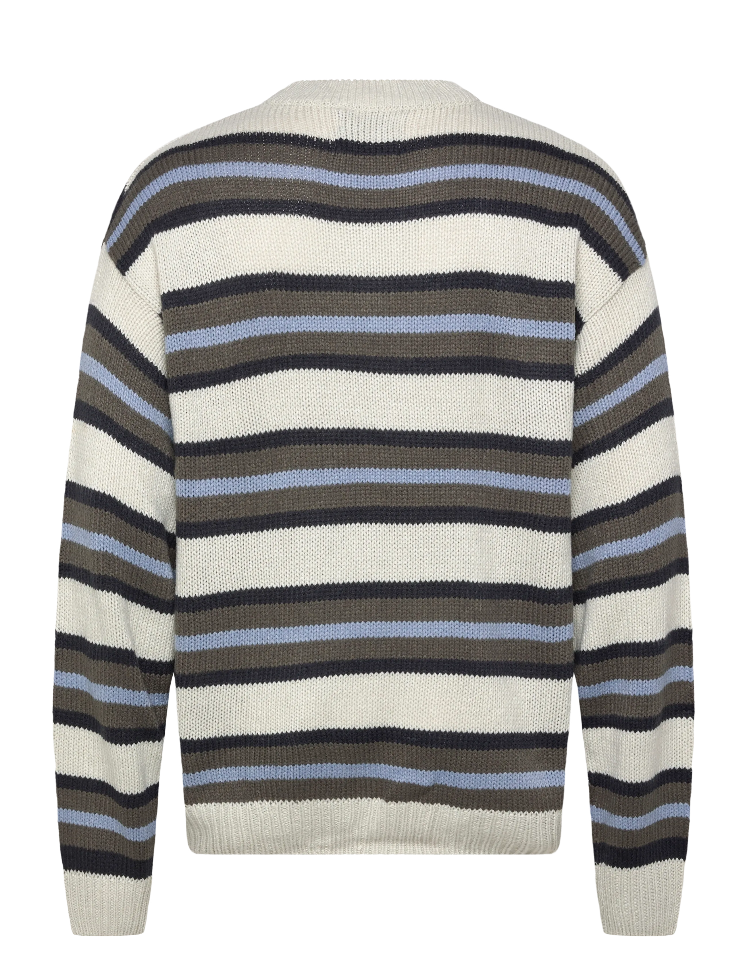 Denim Project - DP Knitted Stripe Texture SW - kudumid - glacier grey melange - 1