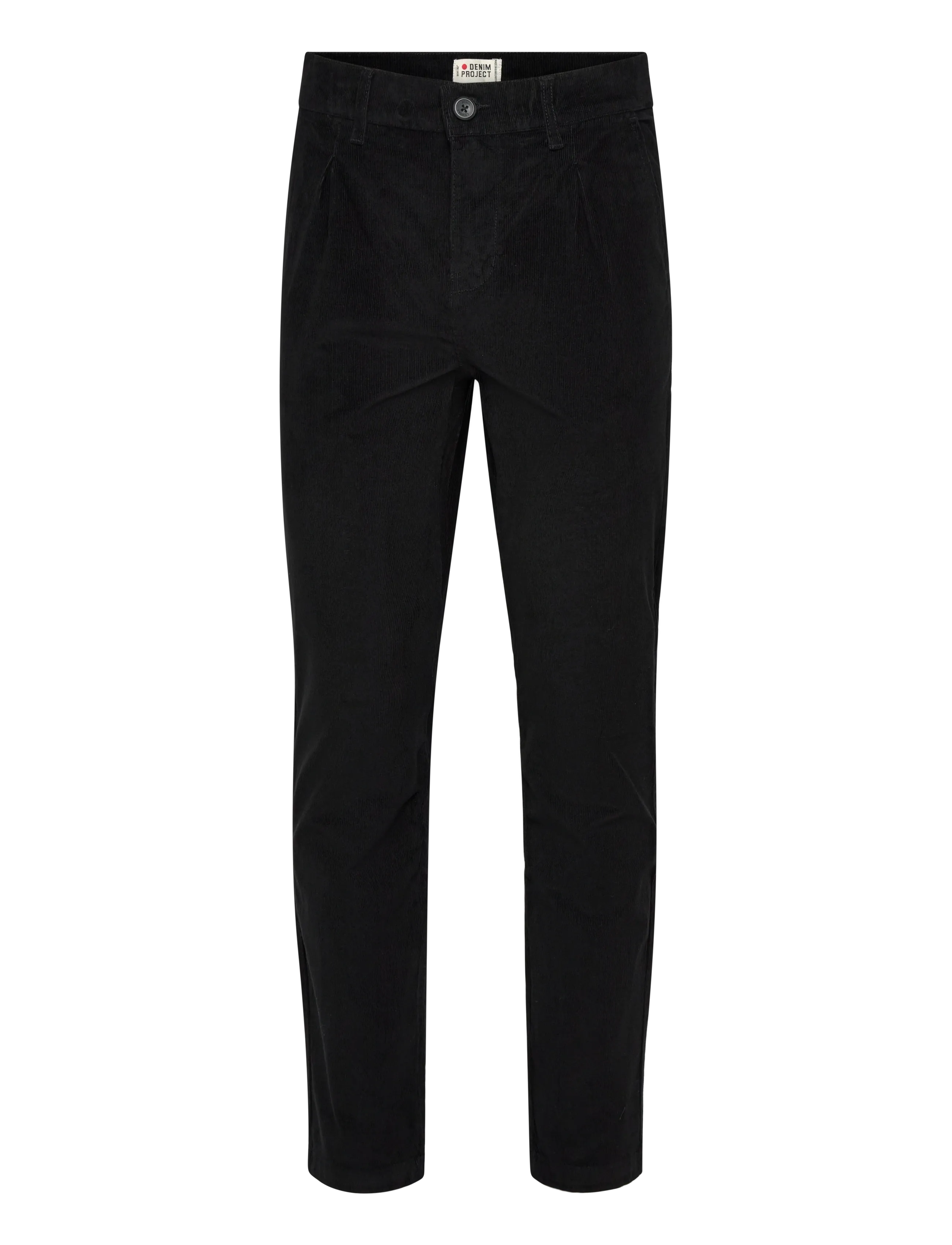 Denim Project DP Slouchy Corduroy Pants - Bukser - BLACK / black