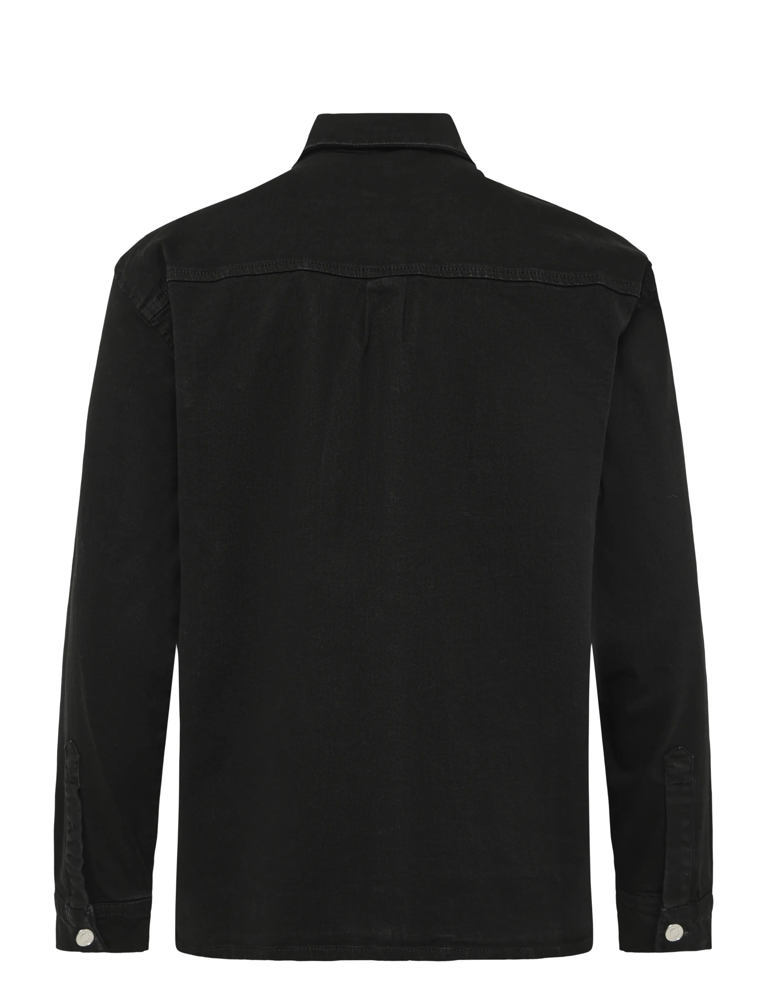 Denim Project - DP Loose Oversized Denim Shirt - sünnipäevakingitused - black washed - 2
