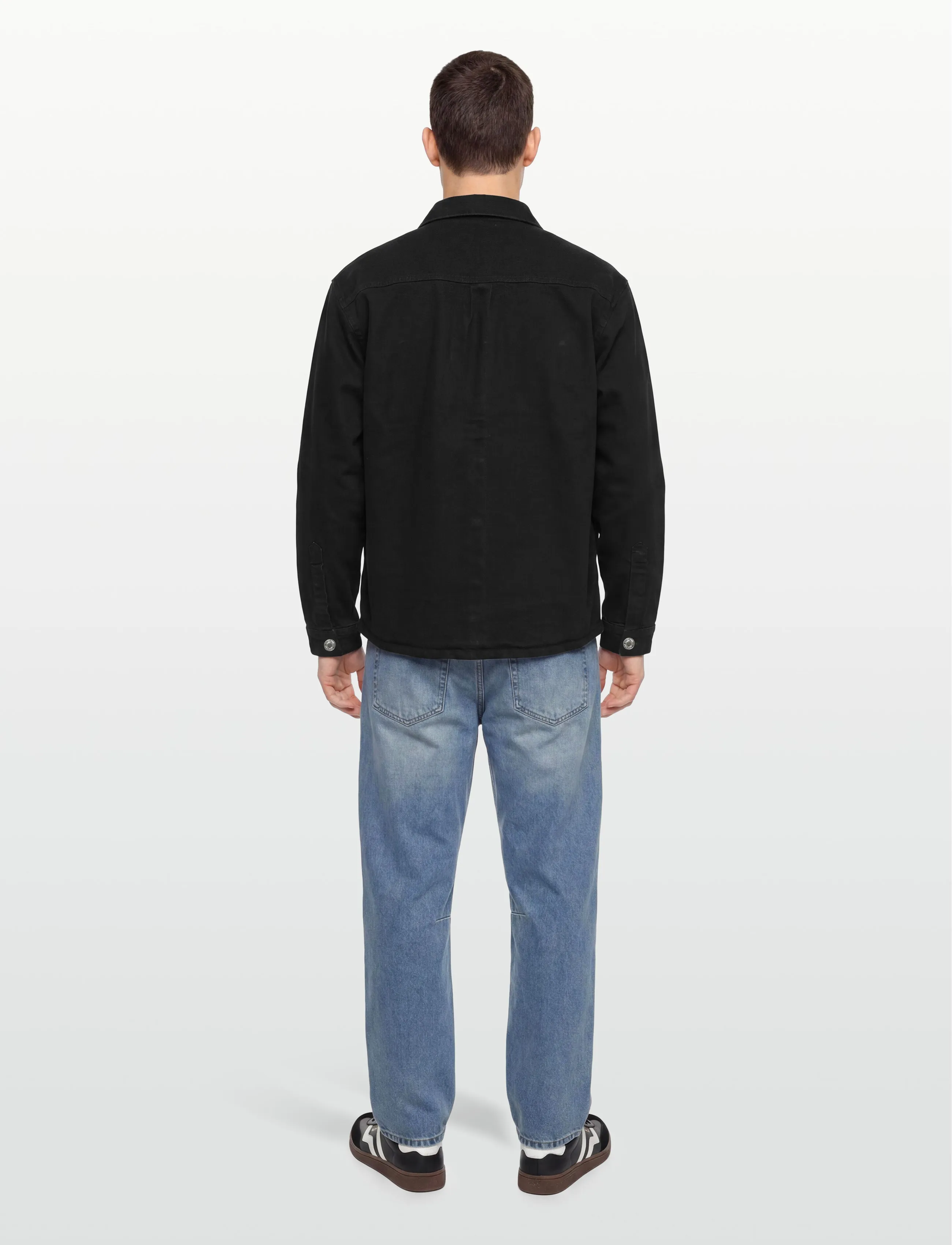 Denim Project - DP Loose Oversized Denim Shirt - sünnipäevakingitused - black washed - 4