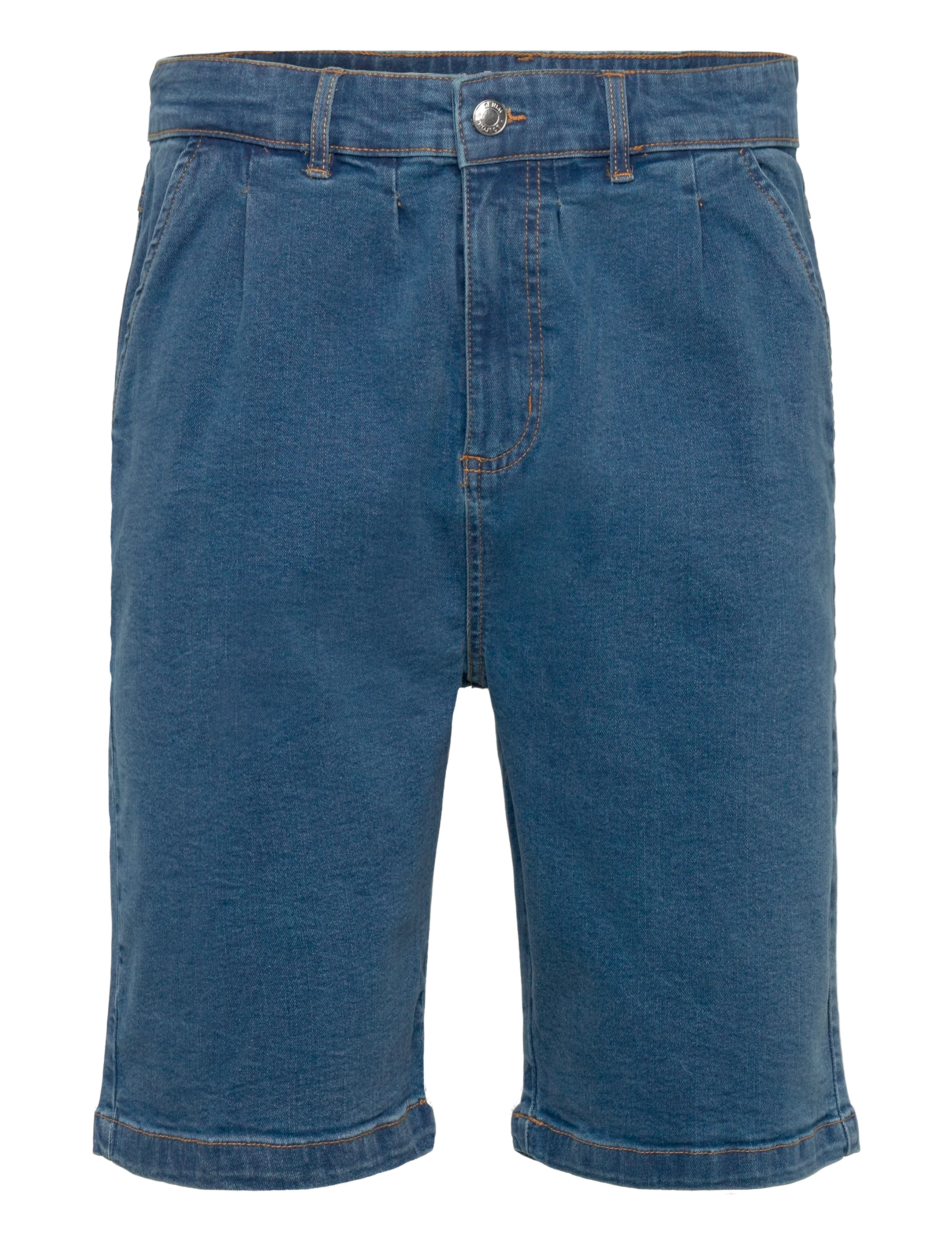 Denim Project DP Slouchy Denim Shorts - Lühikesed püksid - MID BLUE WASHED / blue