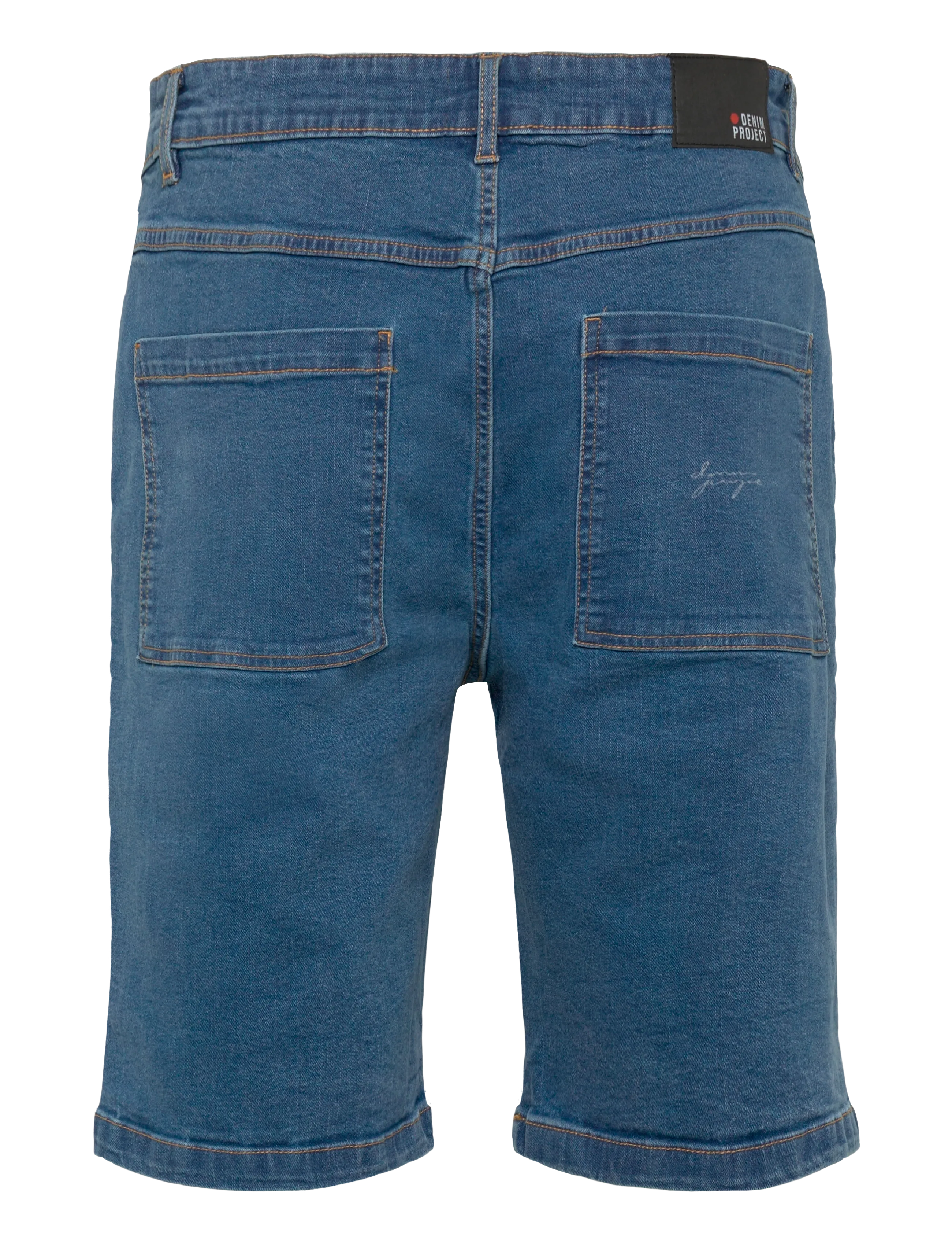 Denim Project - DP Slouchy Denim Shorts - laveste priser - mid blue washed - 1