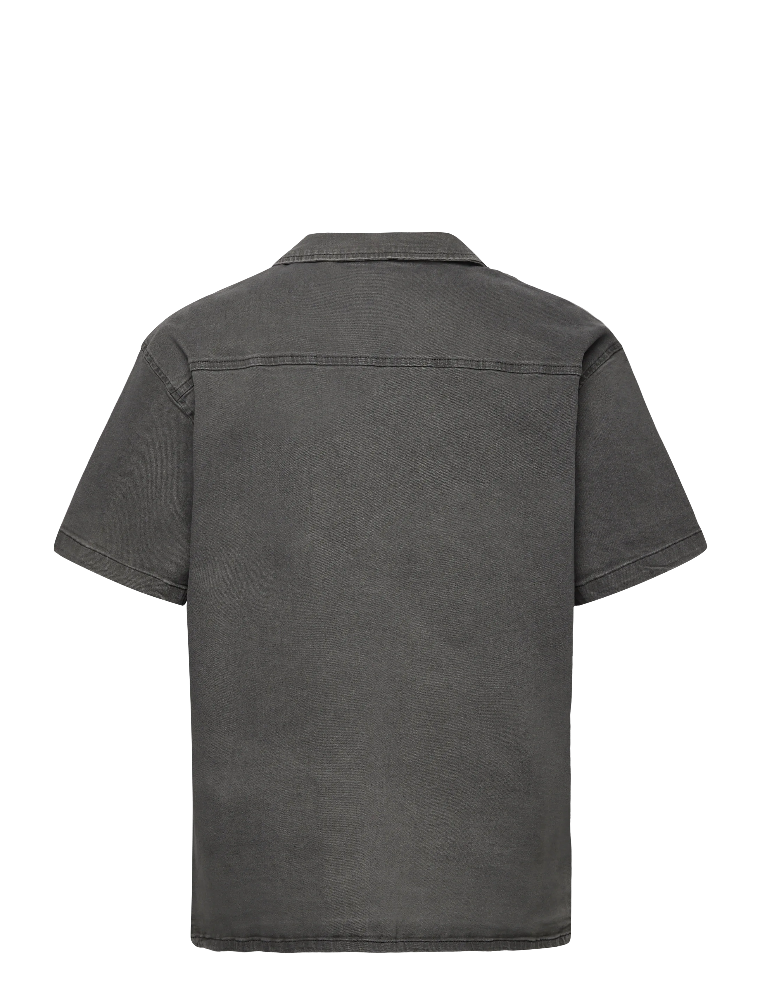 Denim Project - DP Loose SS Denim Shirt - laveste priser - grey wash - 1