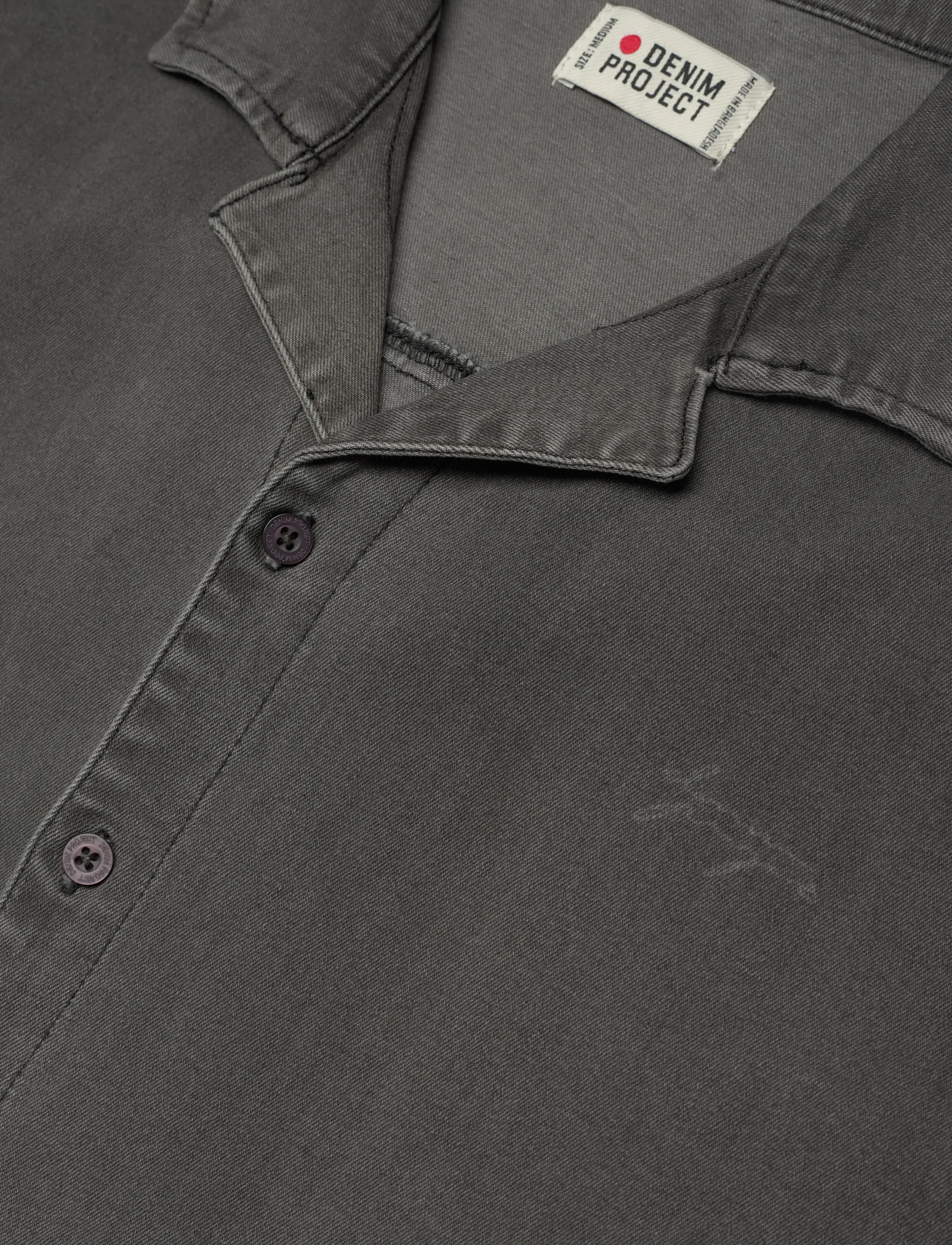 Denim Project - DP Loose SS Denim Shirt - laveste priser - grey wash - 3