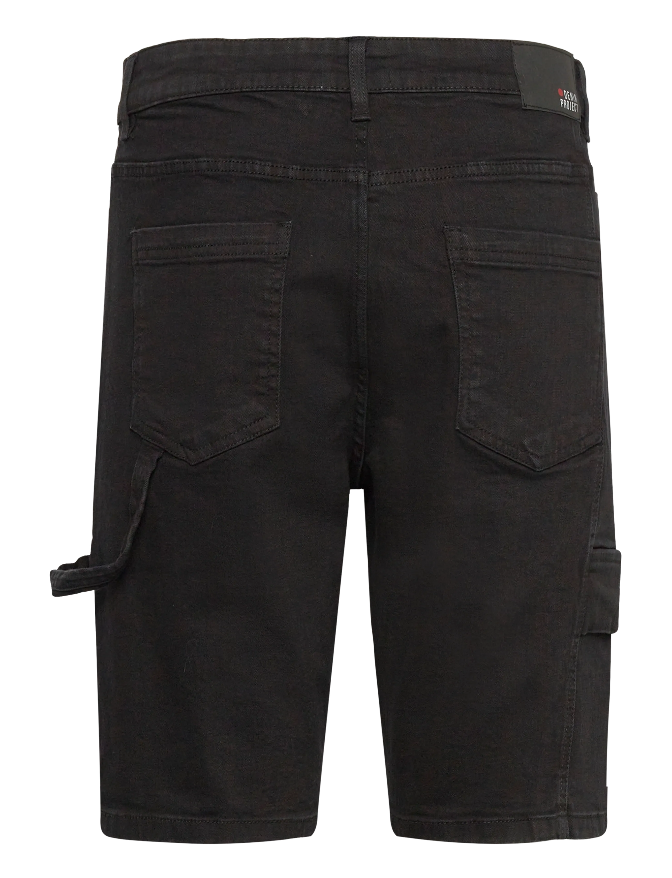 Denim Project - DP Flap Pocket Denim Shorts - laveste priser - black washed - 1