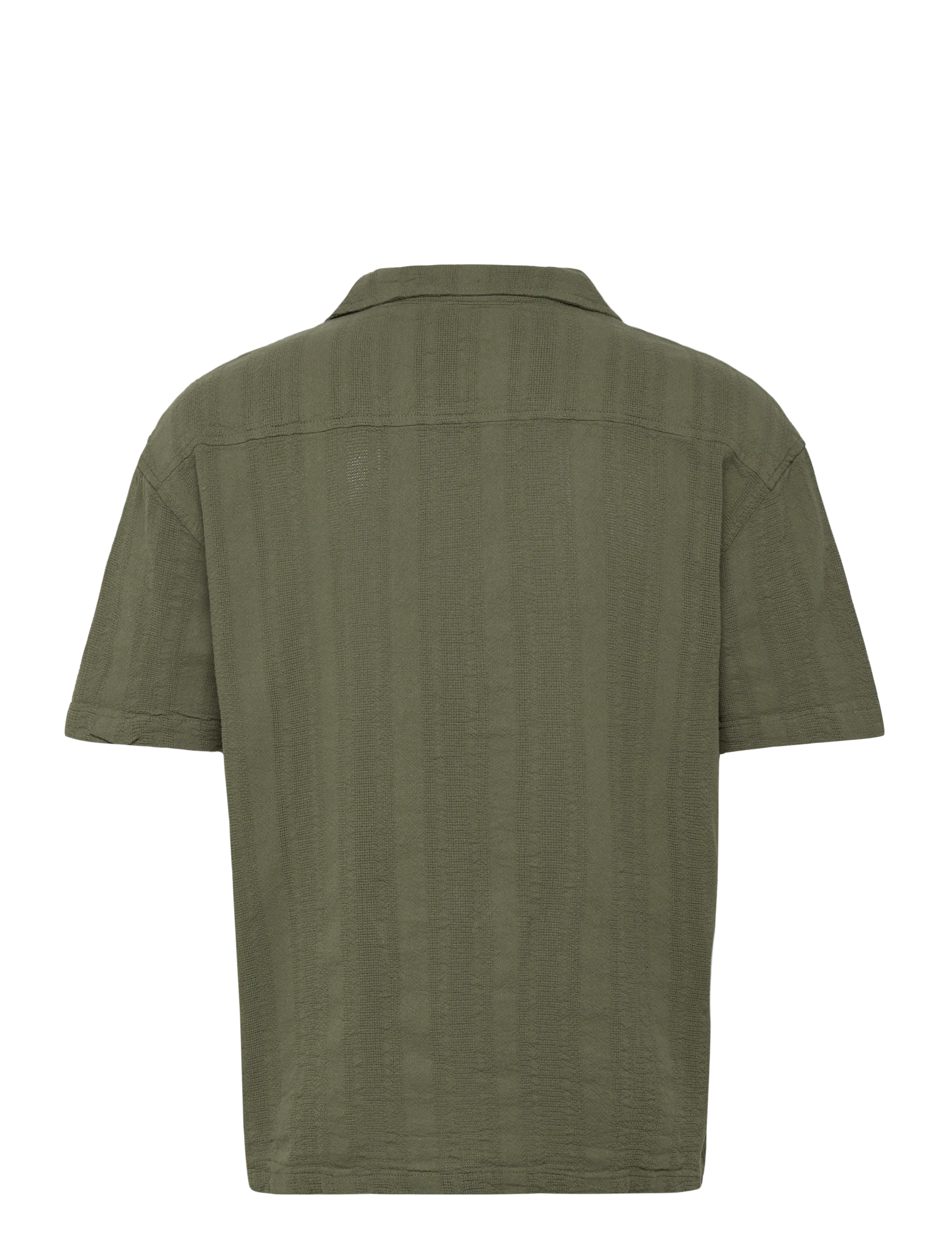 Denim Project - DP Textured Cuban Shirt - olive - 1
