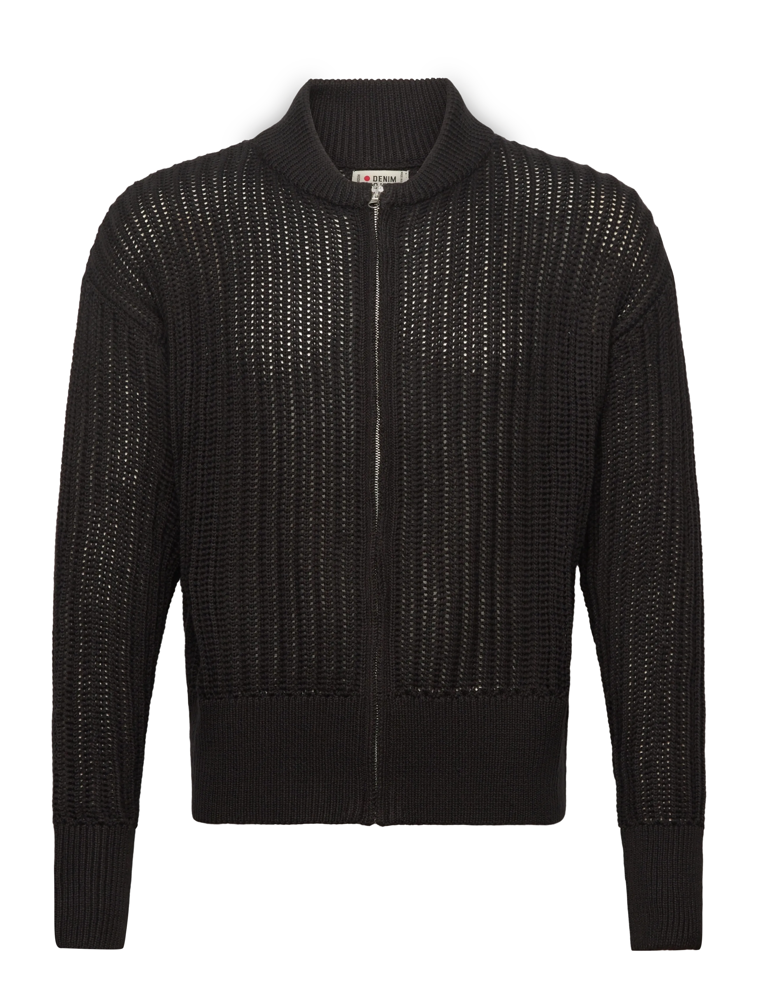 Denim Project DP Knitted Bomber Cardigan - Alla varor med 50-70% rabatt - BLACK / black