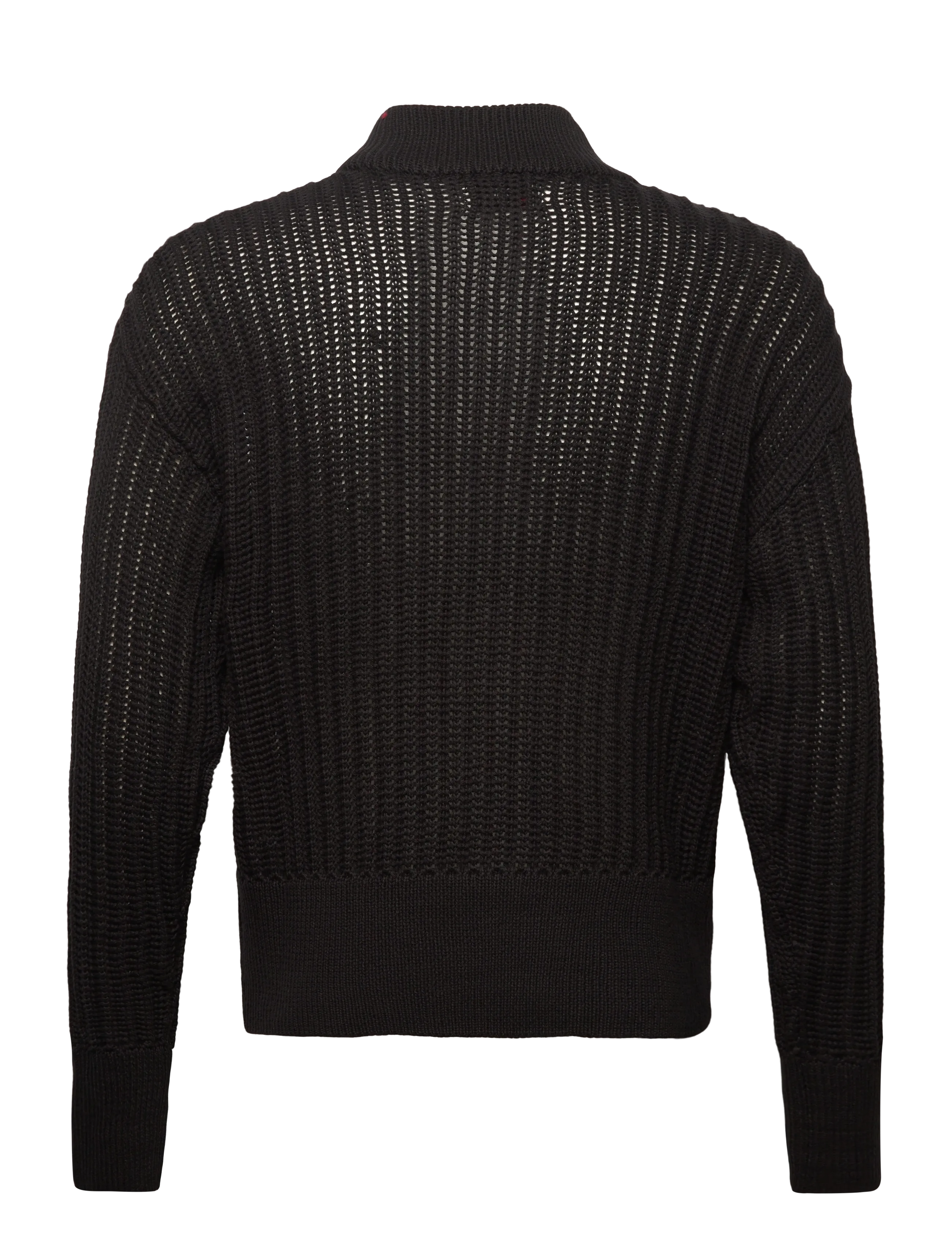 Denim Project - DP Knitted Bomber Cardigan - forårsjakker - black - 1